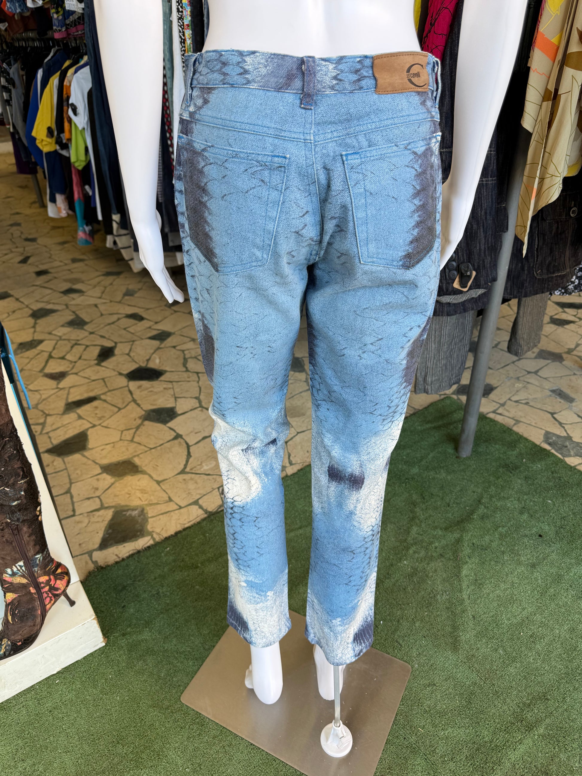 Jeans Roberto Cavalli blue fish 2000”