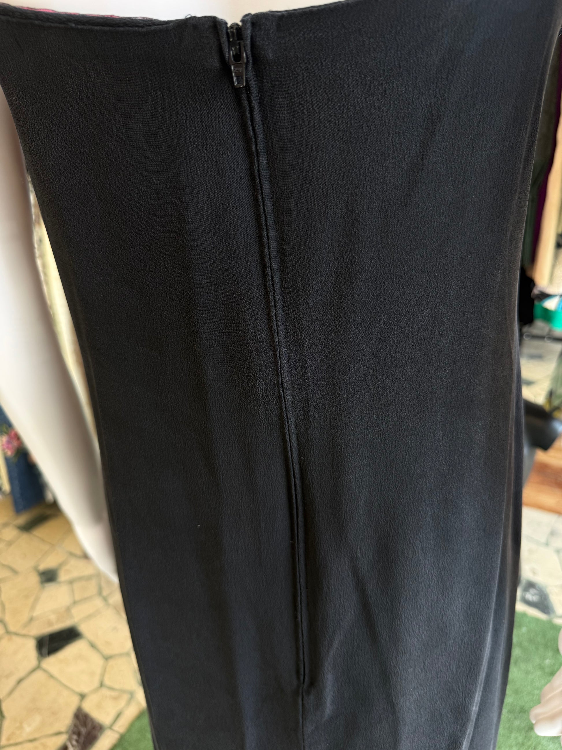 Abito Gai Mattiolo Couture 90s ricami e cristalli