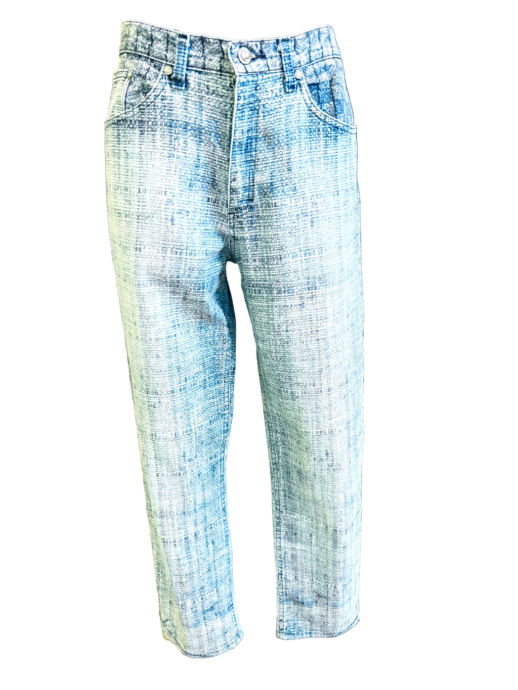 Jeans Roberto Cavalli SS1997 fieno e paglia blu
