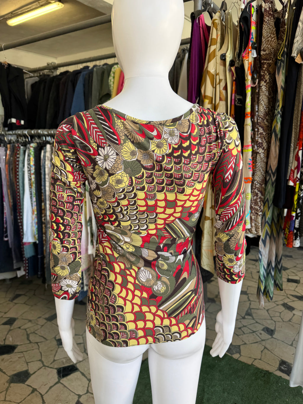 Top Roberto Cavalli astratto 2000s