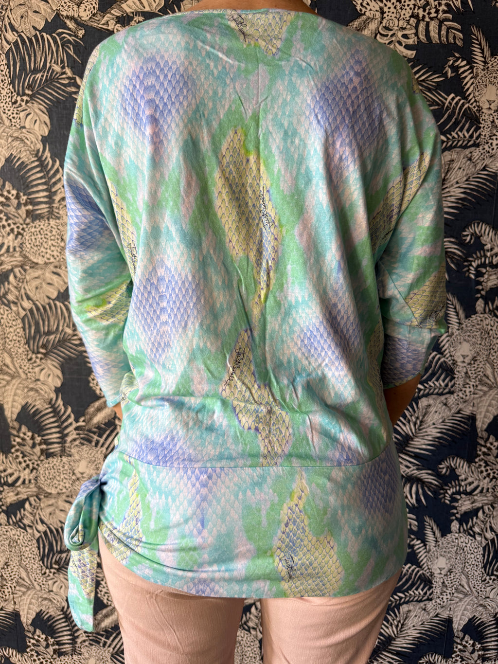 Top pitone multicolore Roberto Cavalli Just