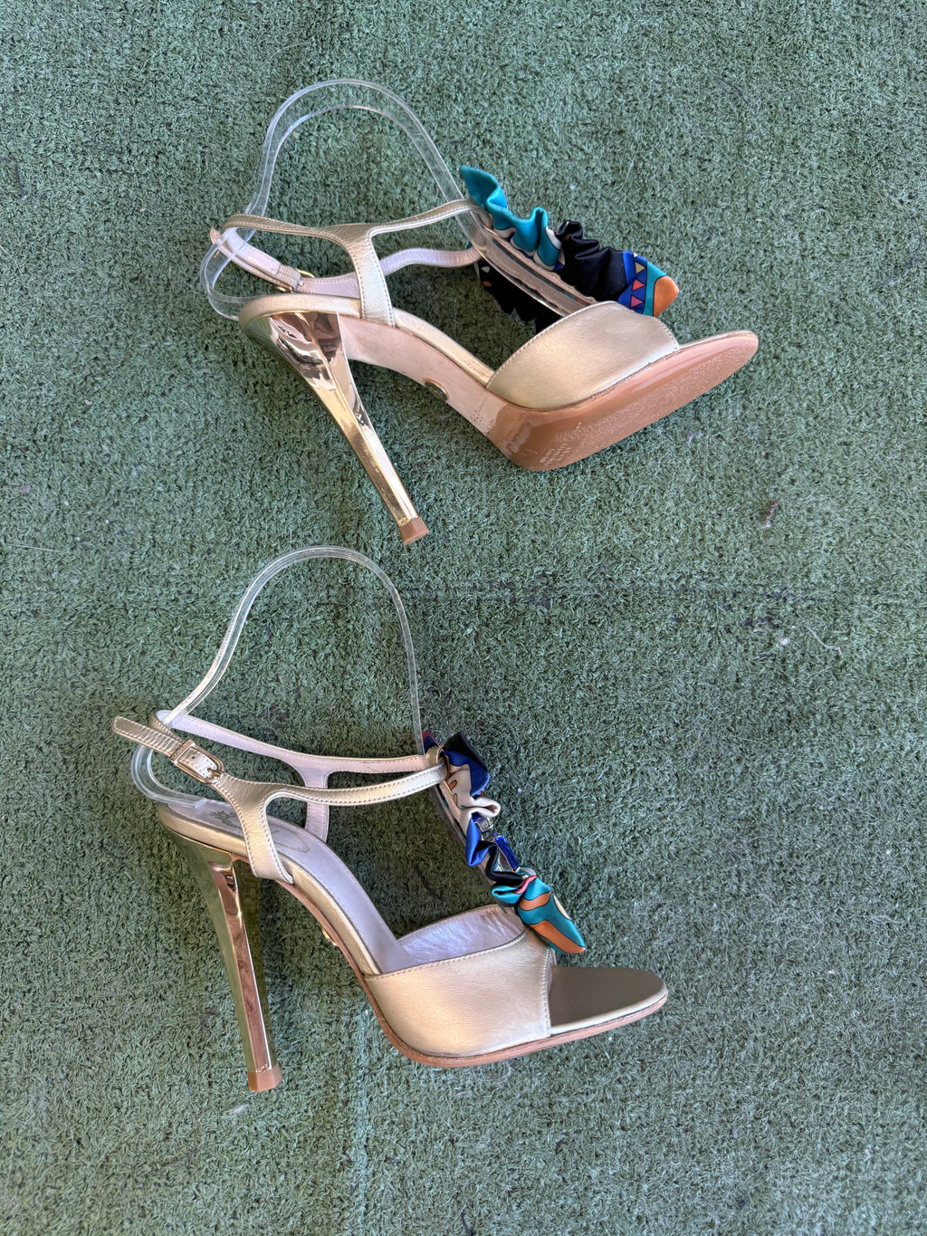 Sandali Emilio Pucci gioiello multicolore 2000s