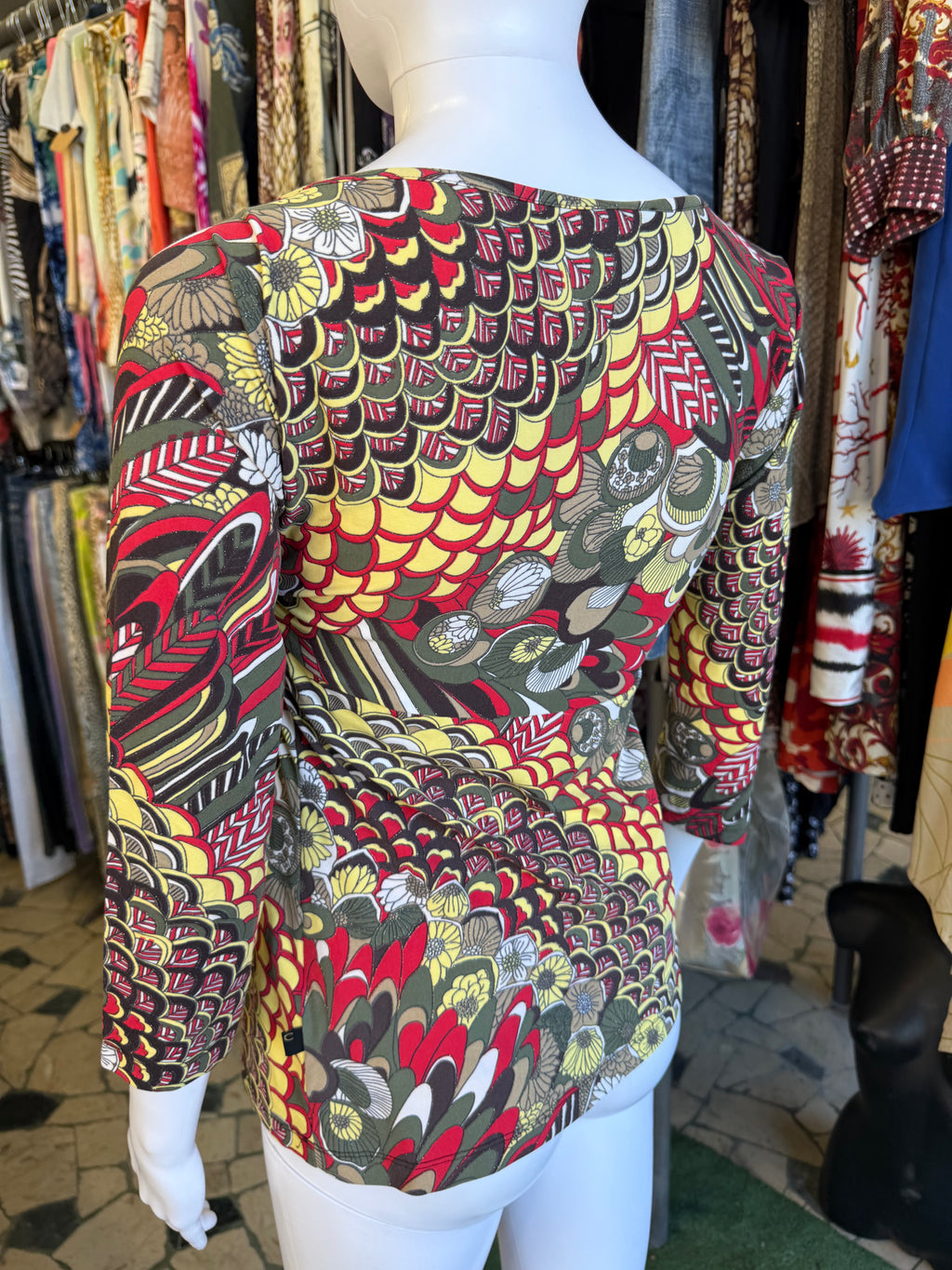 Top Roberto Cavalli astratto 2000s
