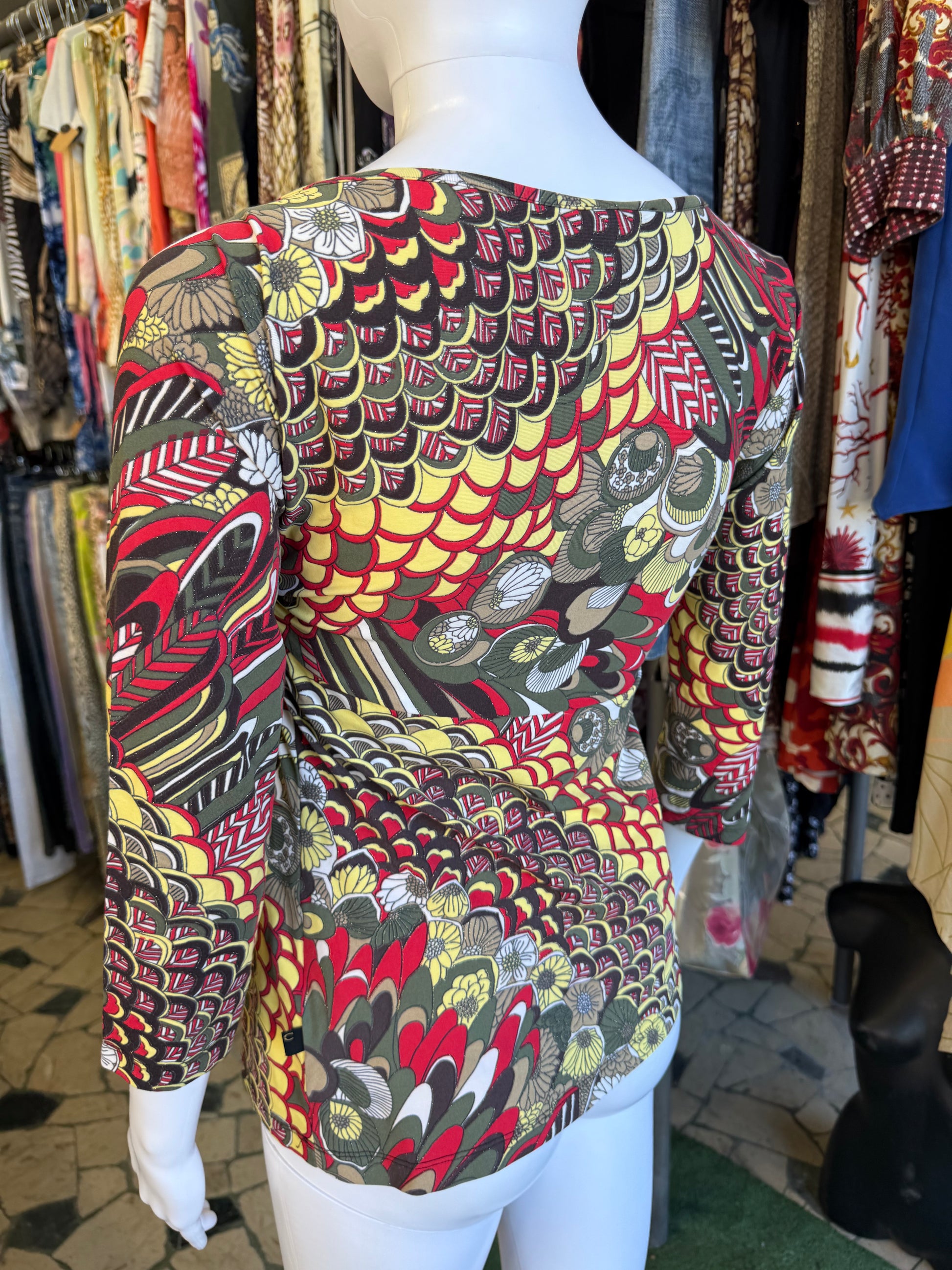 Top Roberto Cavalli astratto 2000s