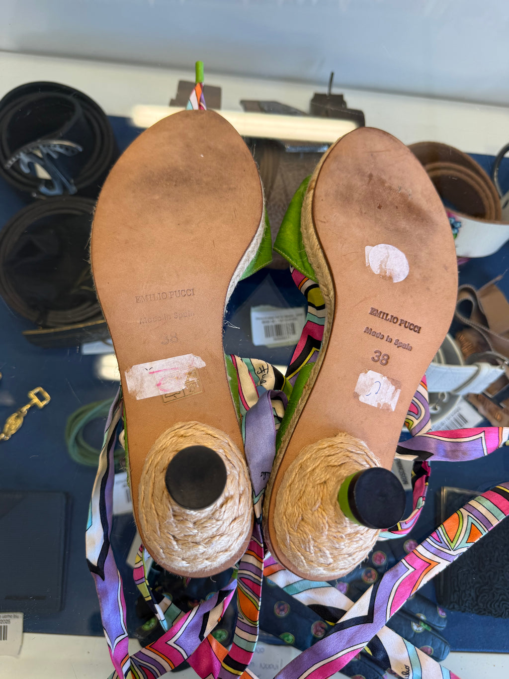 Sandali Emilio Pucci alla schiava espadrialis 2000s