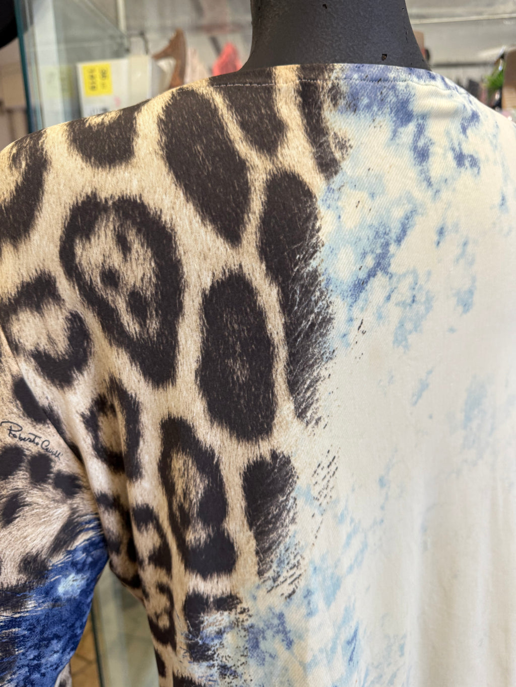 Blusa Roberto Cavalli FW2001 Leopard