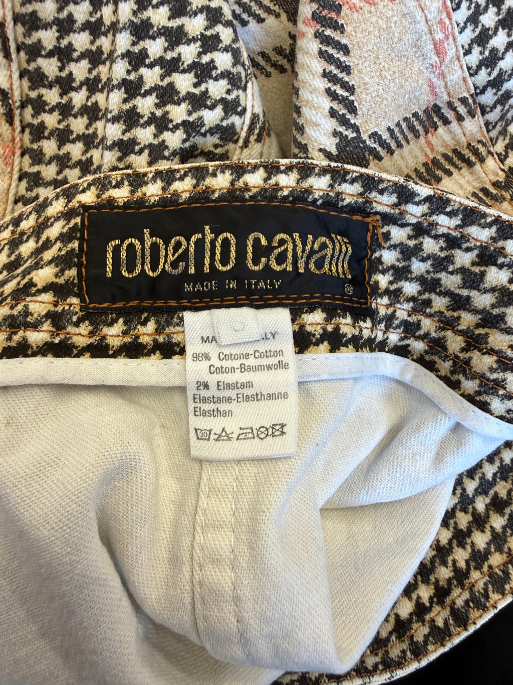 Gonna Roberto Cavalli check e pied de pul FW1996