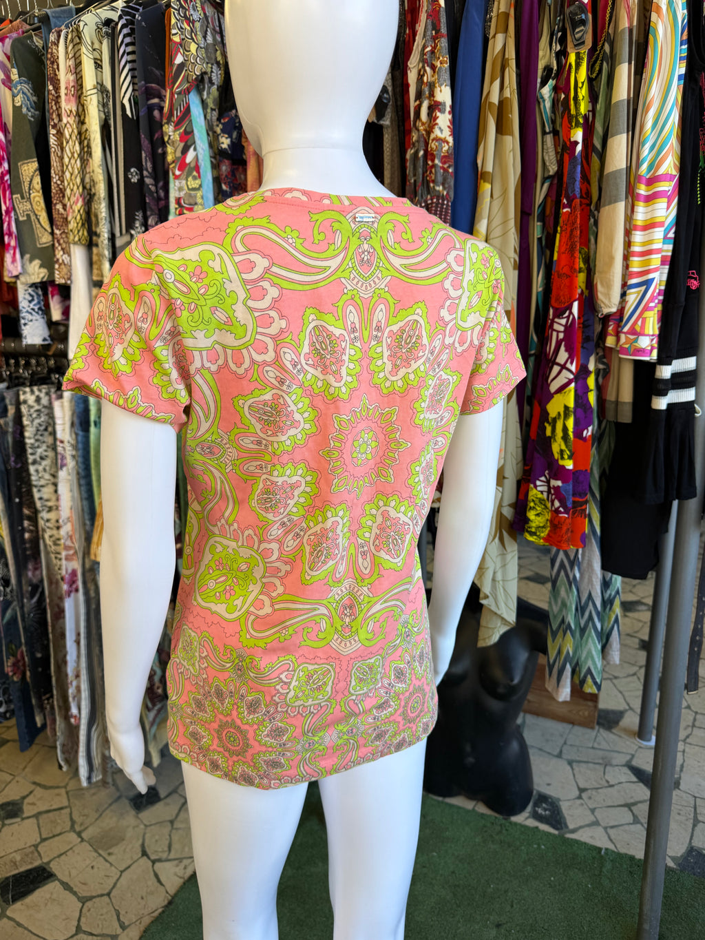T-shirt Escada paisley 2000s