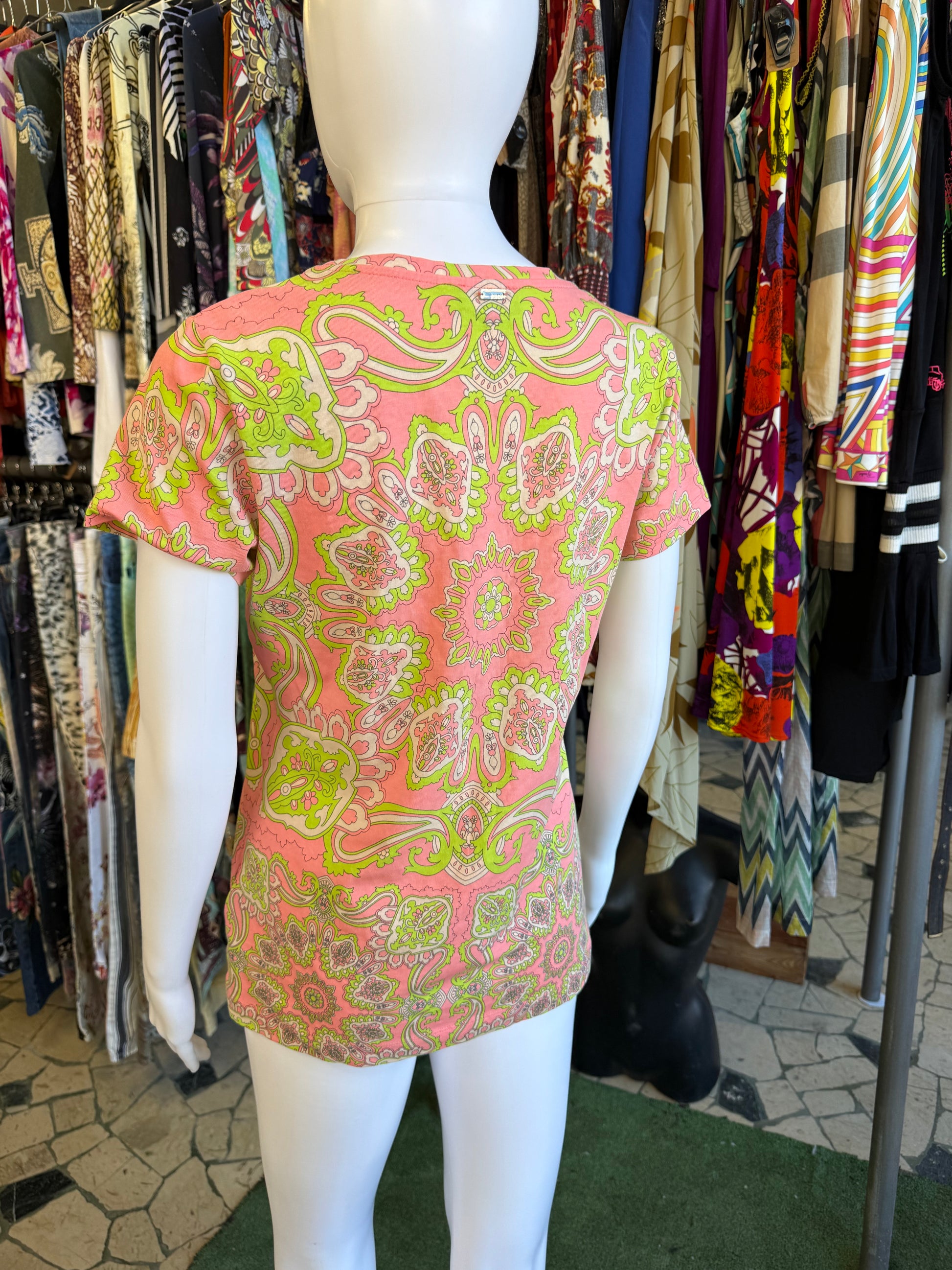 T-shirt Escada paisley 2000s