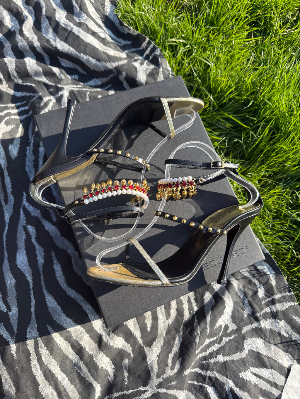 Sandali Dsquared2 gioiello anni 2000"