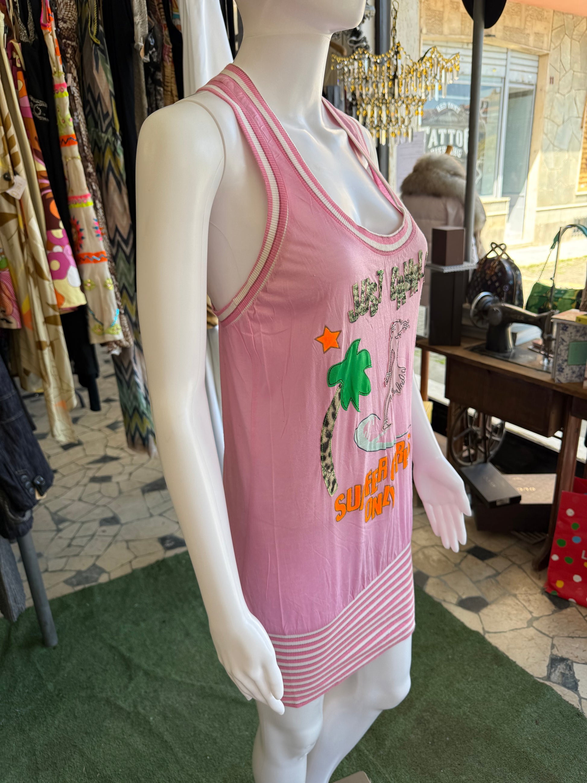Abito Roberto Cavalli spiaggia 2000s
