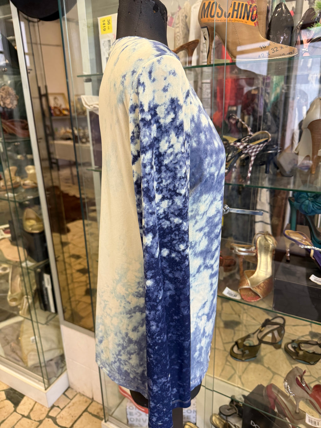 Blusa Roberto Cavalli FW2001 Leopard