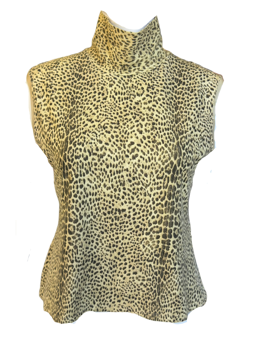 Top Roberto Cavalli FW1997 smanicato collo alto