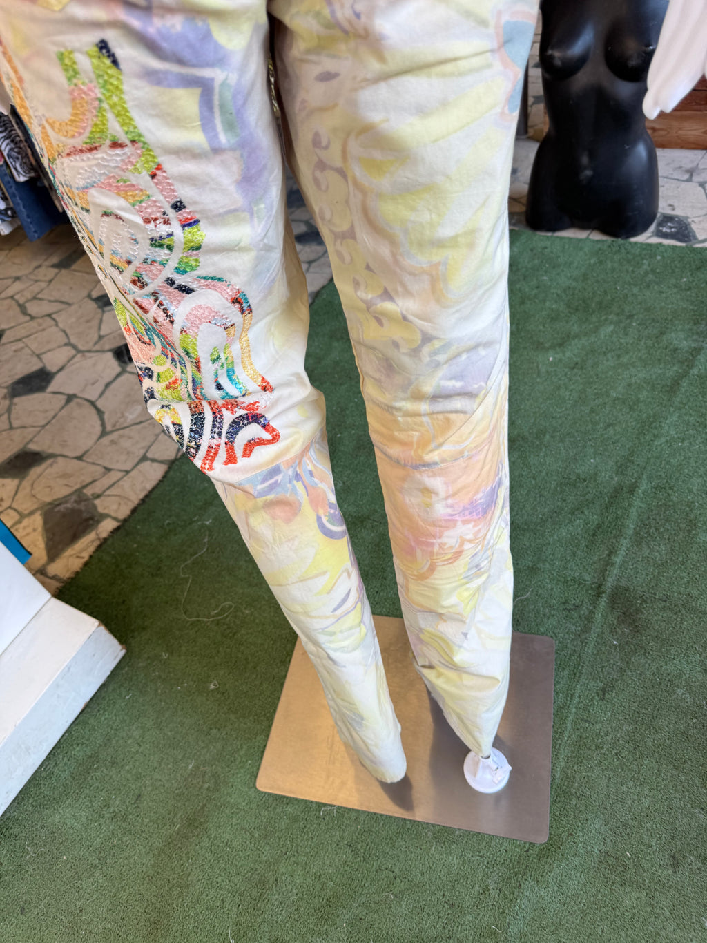 Pantalone Gianfranco Ferrè ricamato 00s