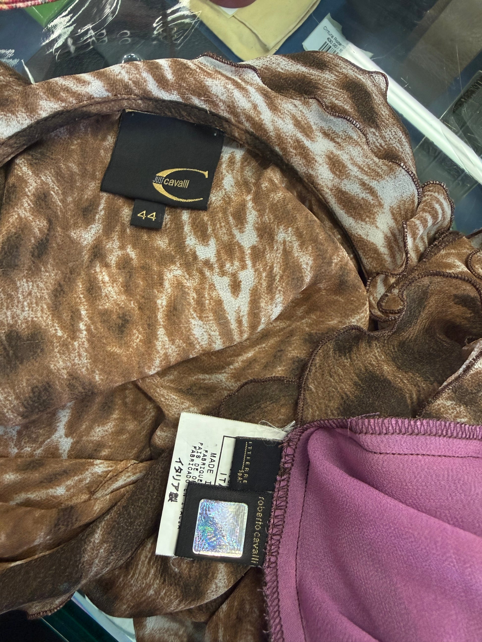 Camicia Roberto Cavalli Leopardo e fucsia 2000” just