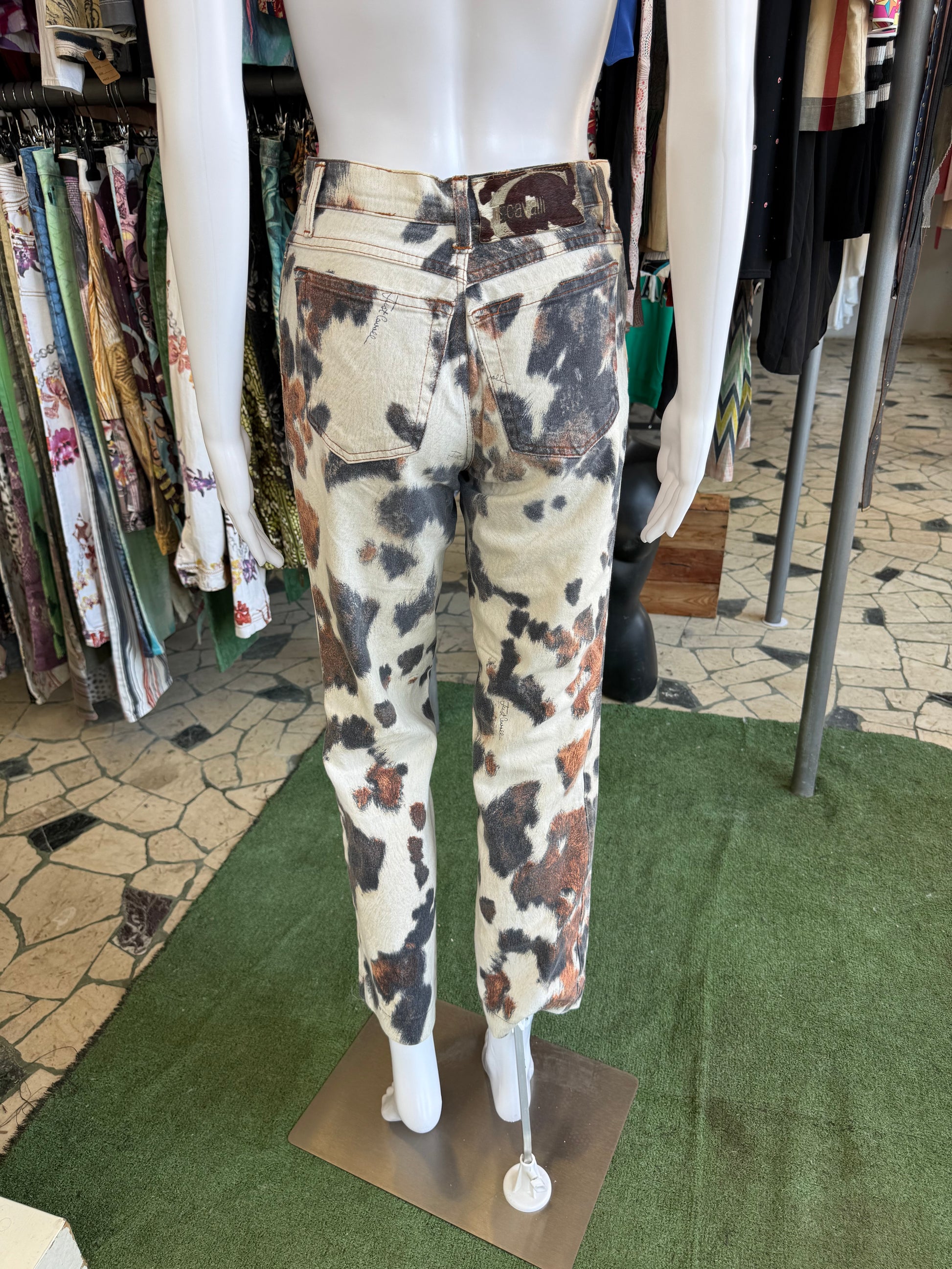 Jeans Roberto Cavalli pezzato micca 00s