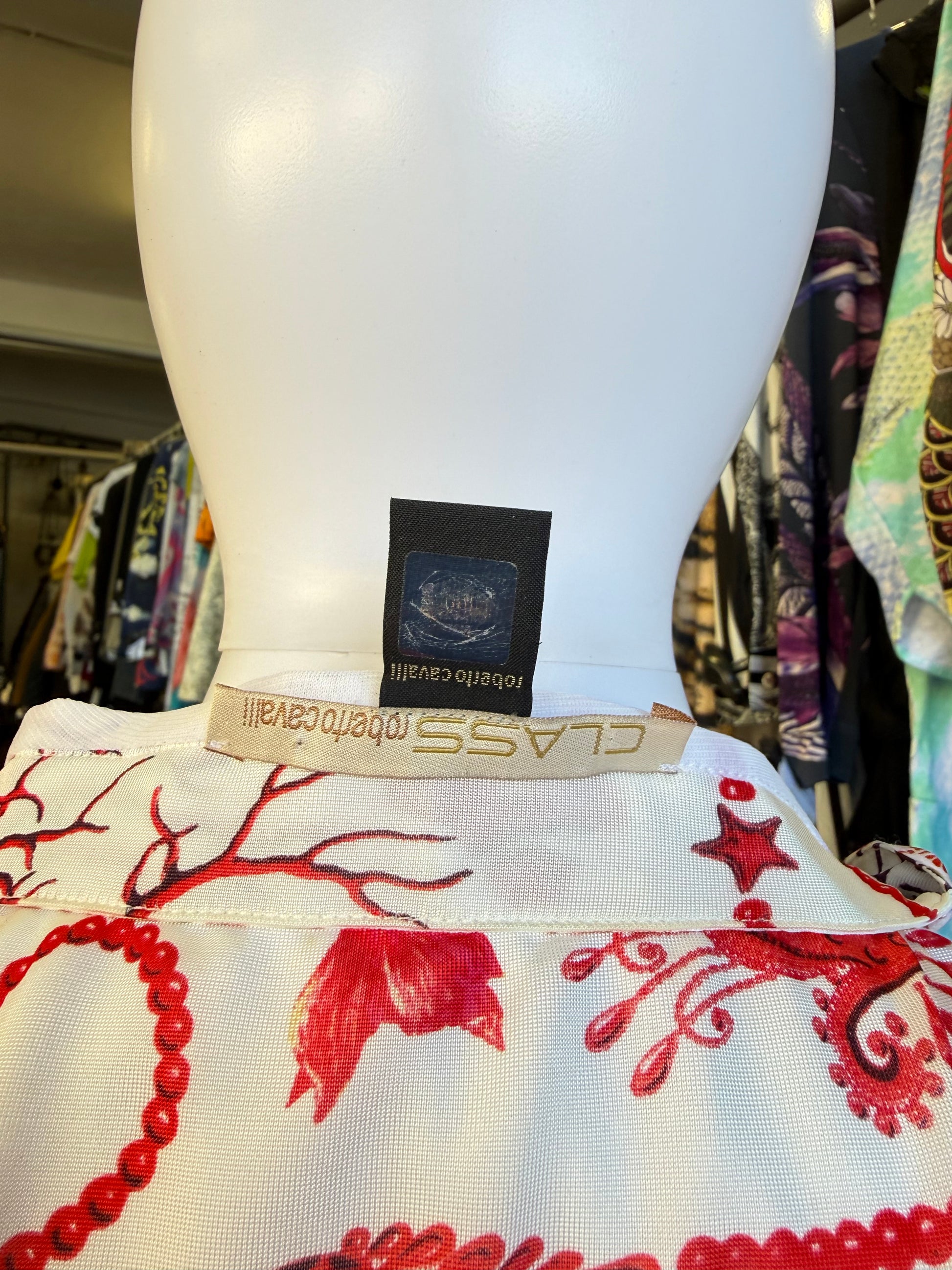 Abito Roberto Cavalli mare, coralli e pesci  2000s