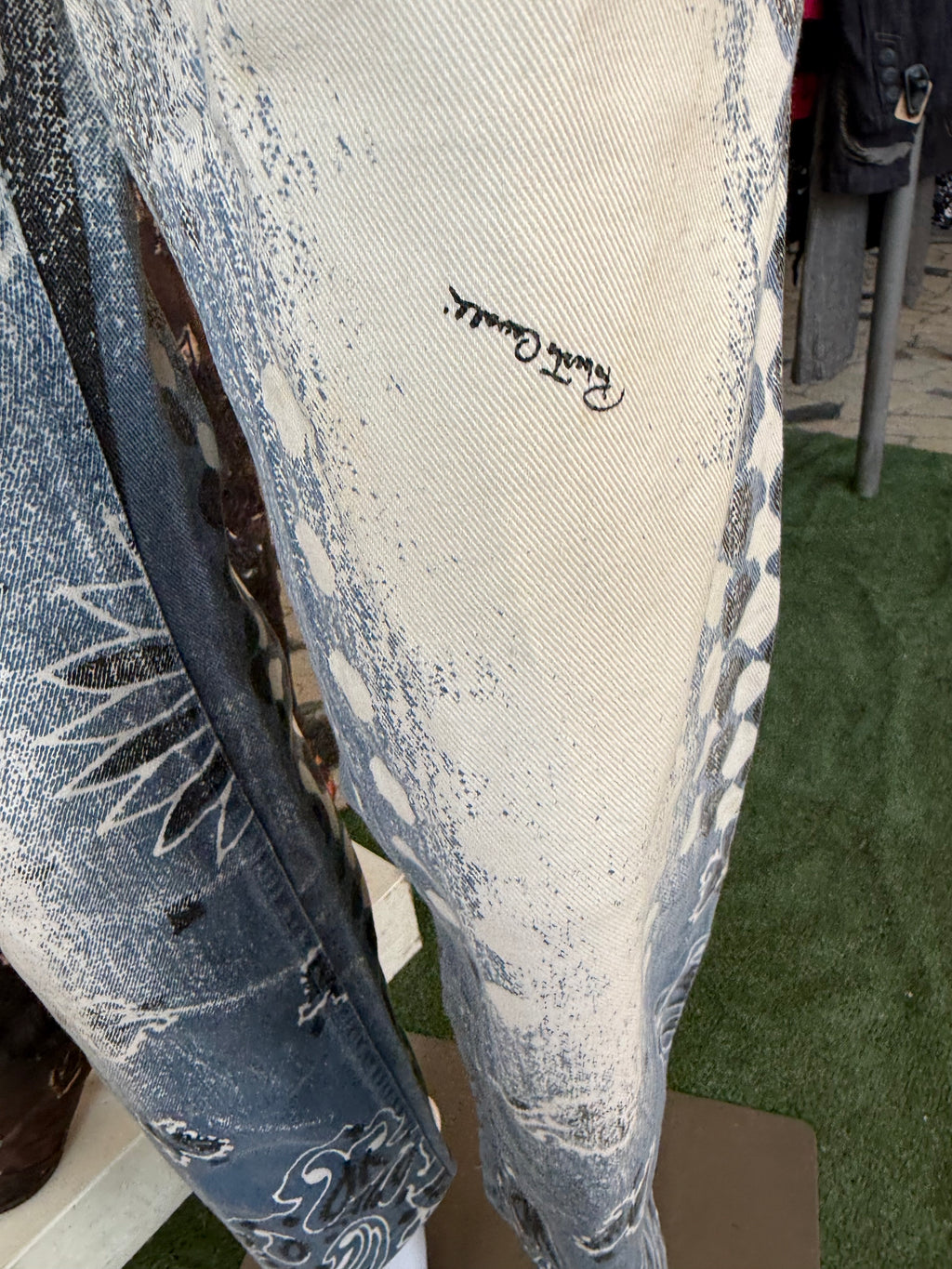 Jeans bandana Roberto Cavalli blu SS2003