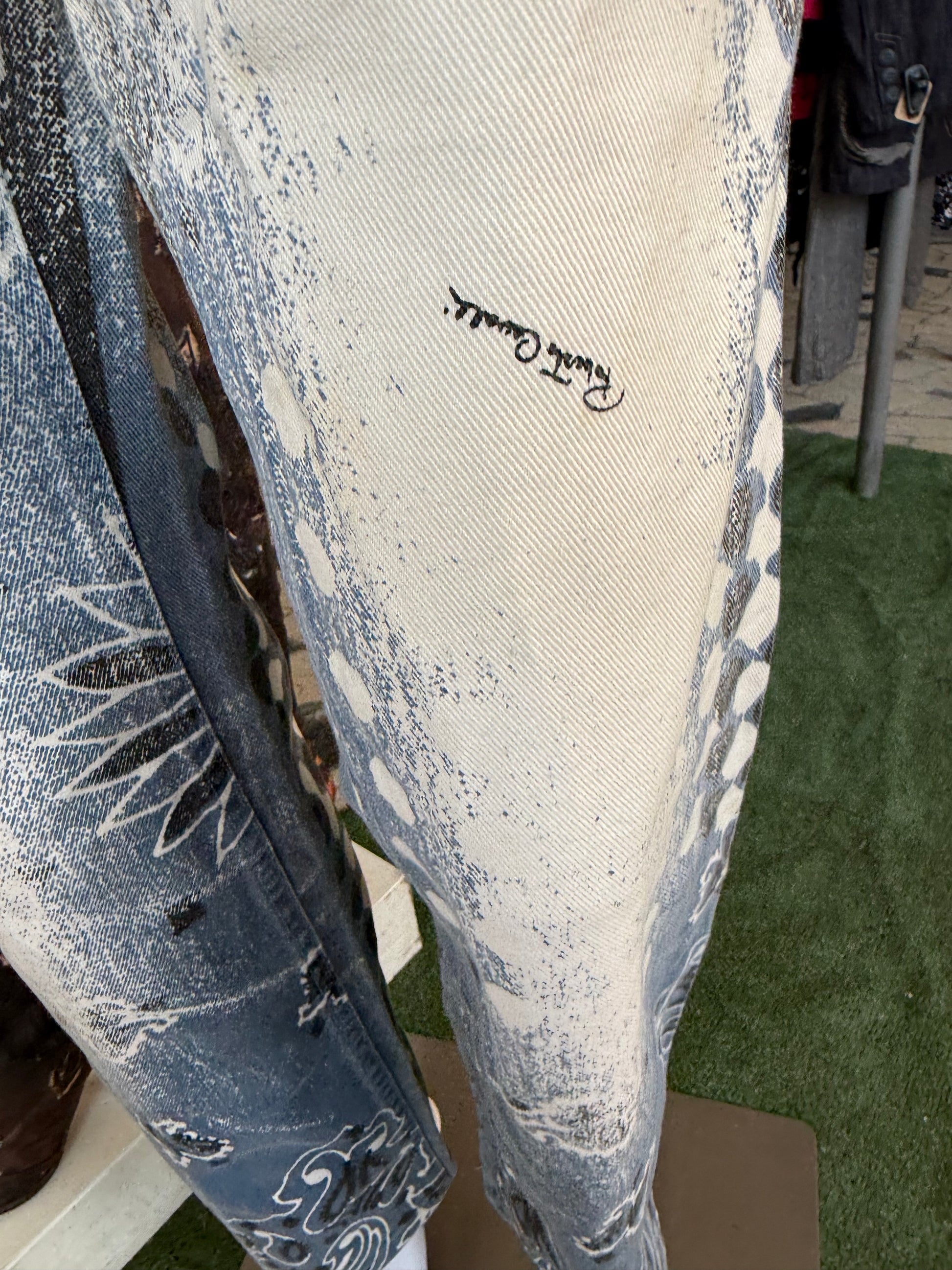 Jeans bandana Roberto Cavalli blu SS2003
