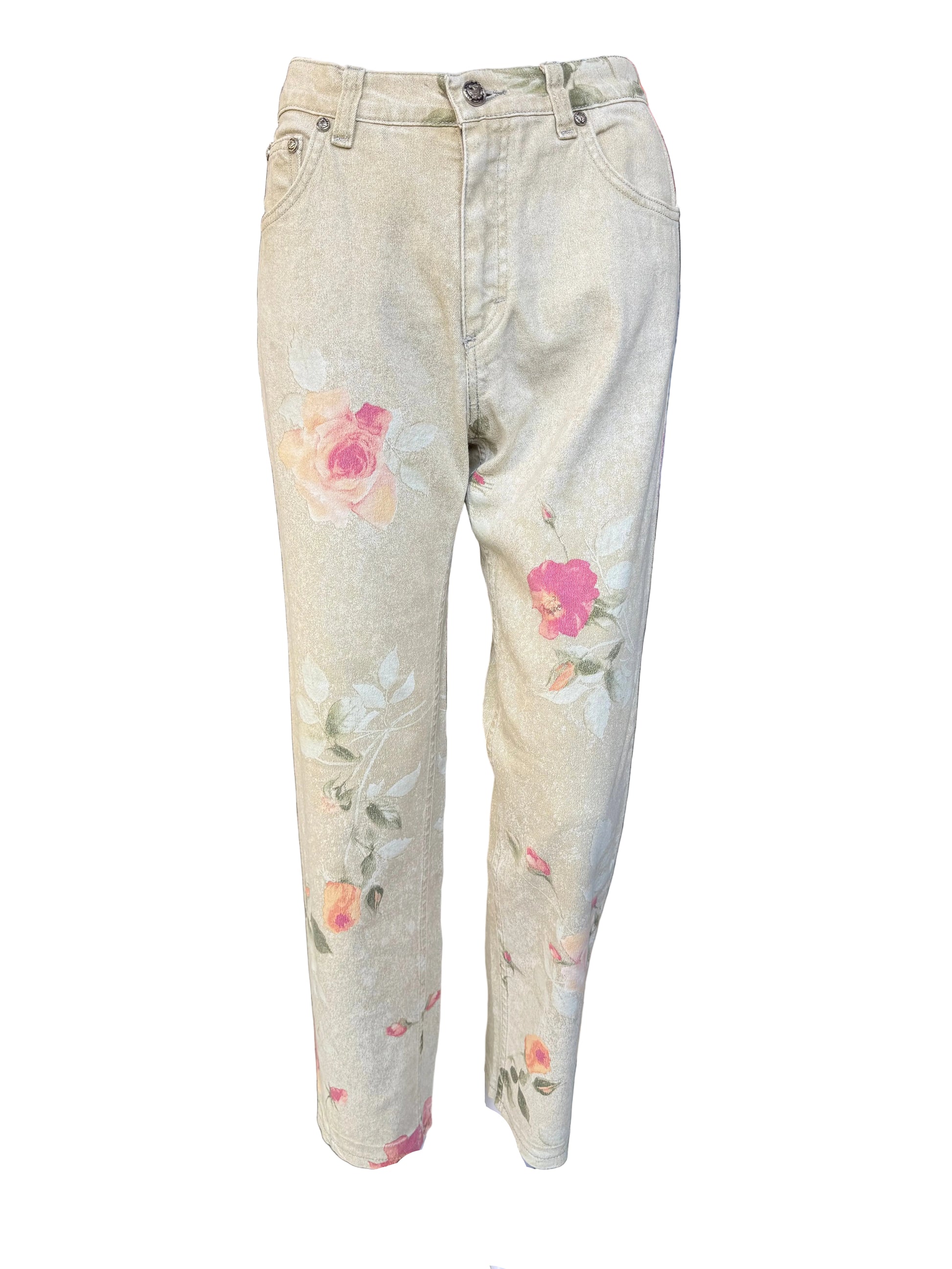 Jeans Roberto Cavalli SS1998 floreale