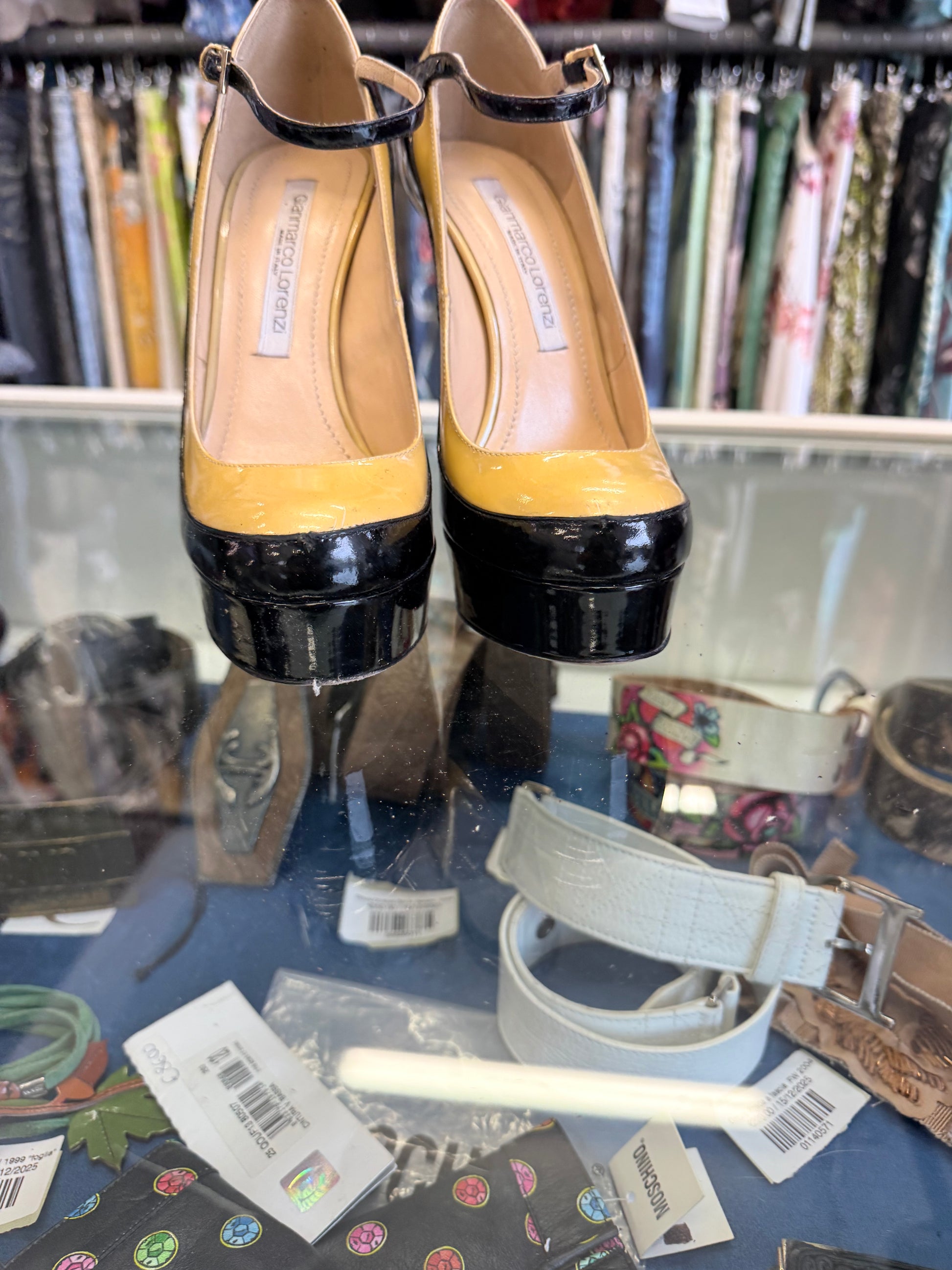 Décolleté Gianmarco Lorenzi 14 cm vernice