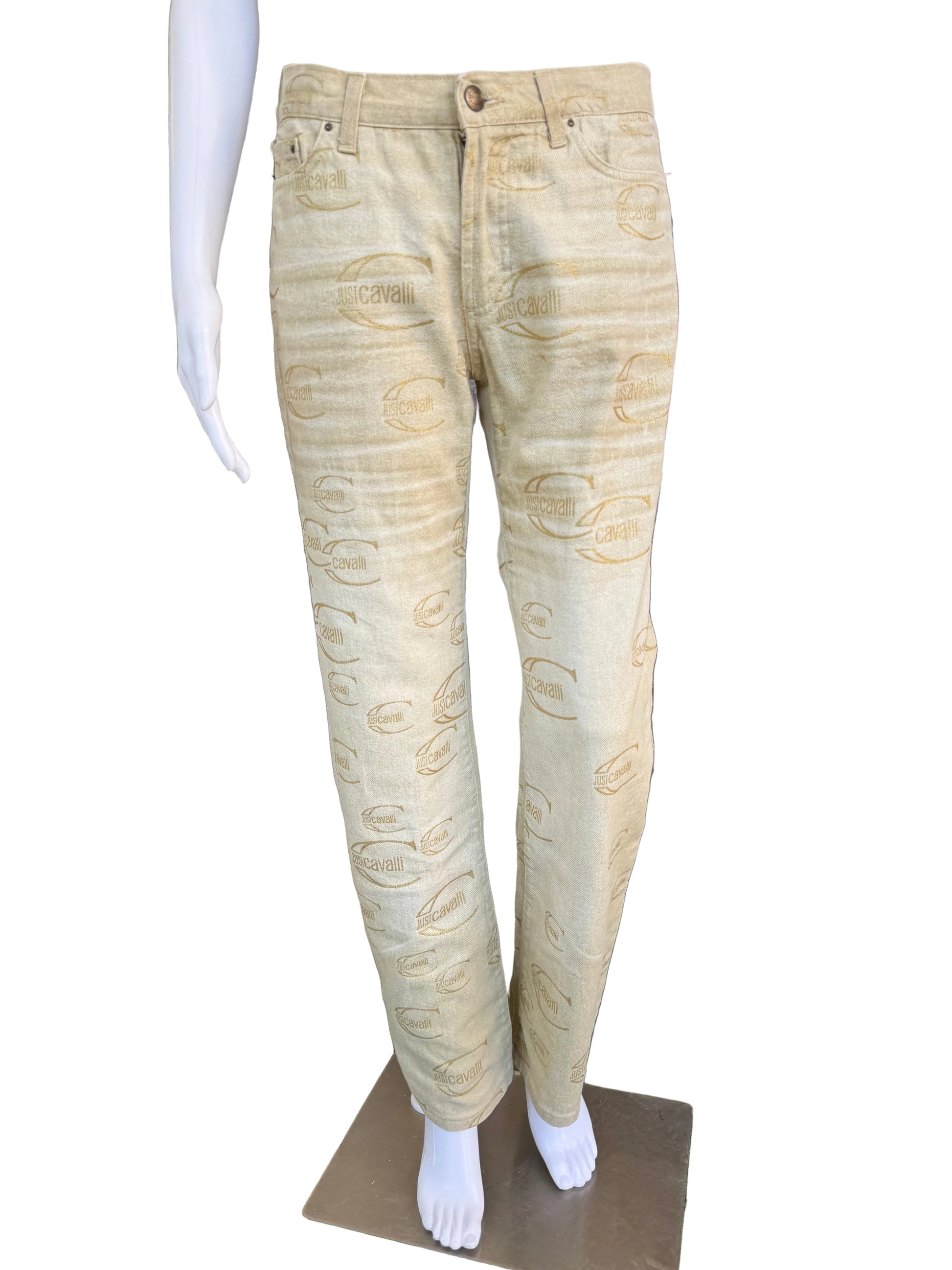 Jeans logo Roberto Cavalli Just 2000s