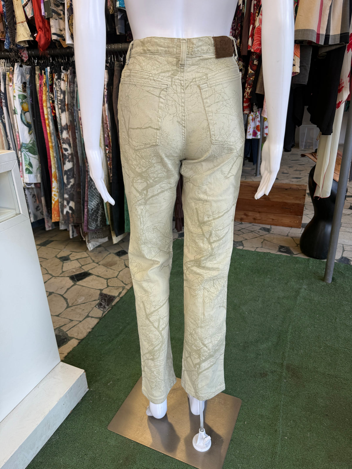 Jeans Roberto Cavalli bosco e rami 00s