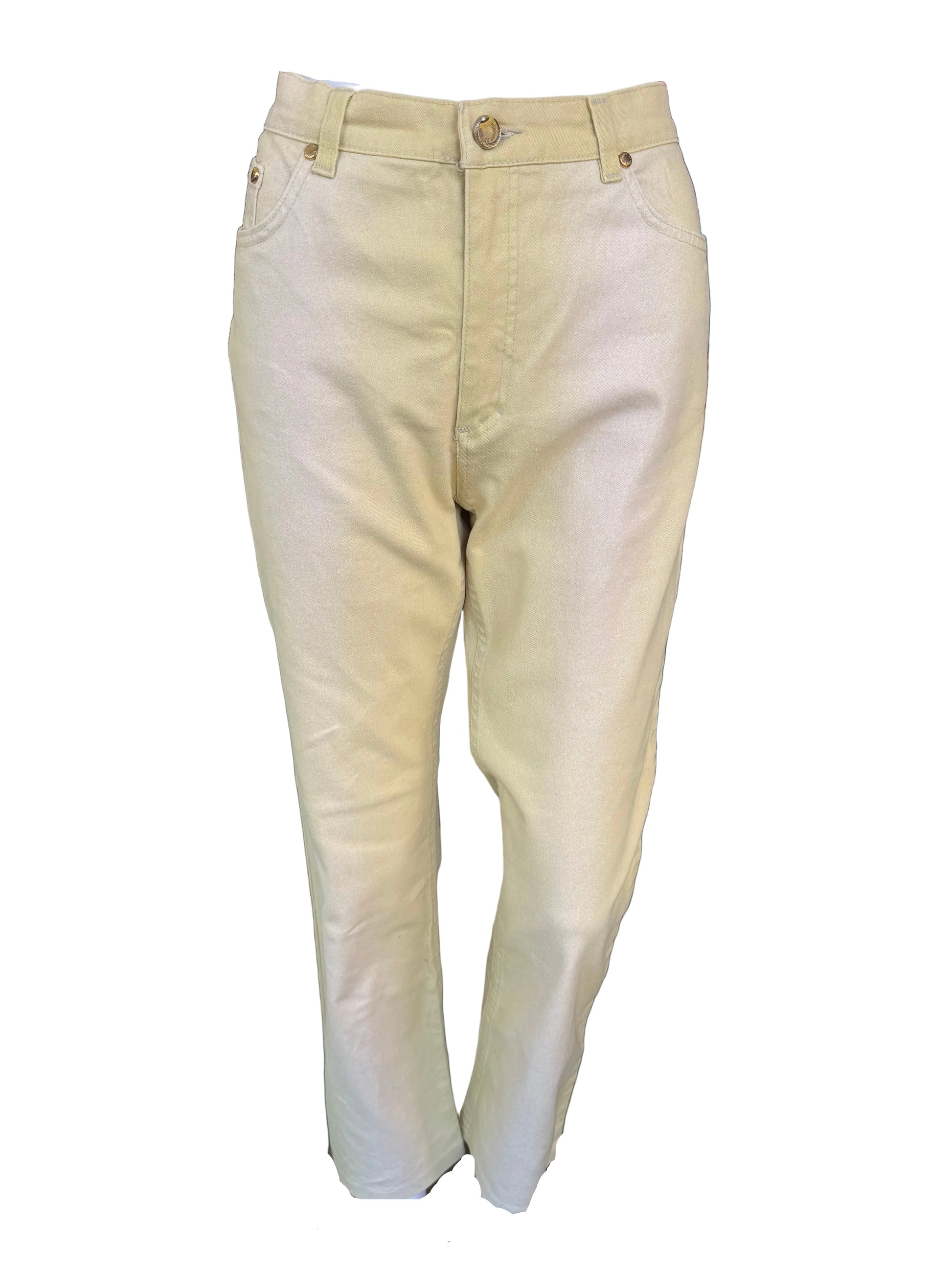 Jeans Roberto Cavalli SS2003 giallo degradè