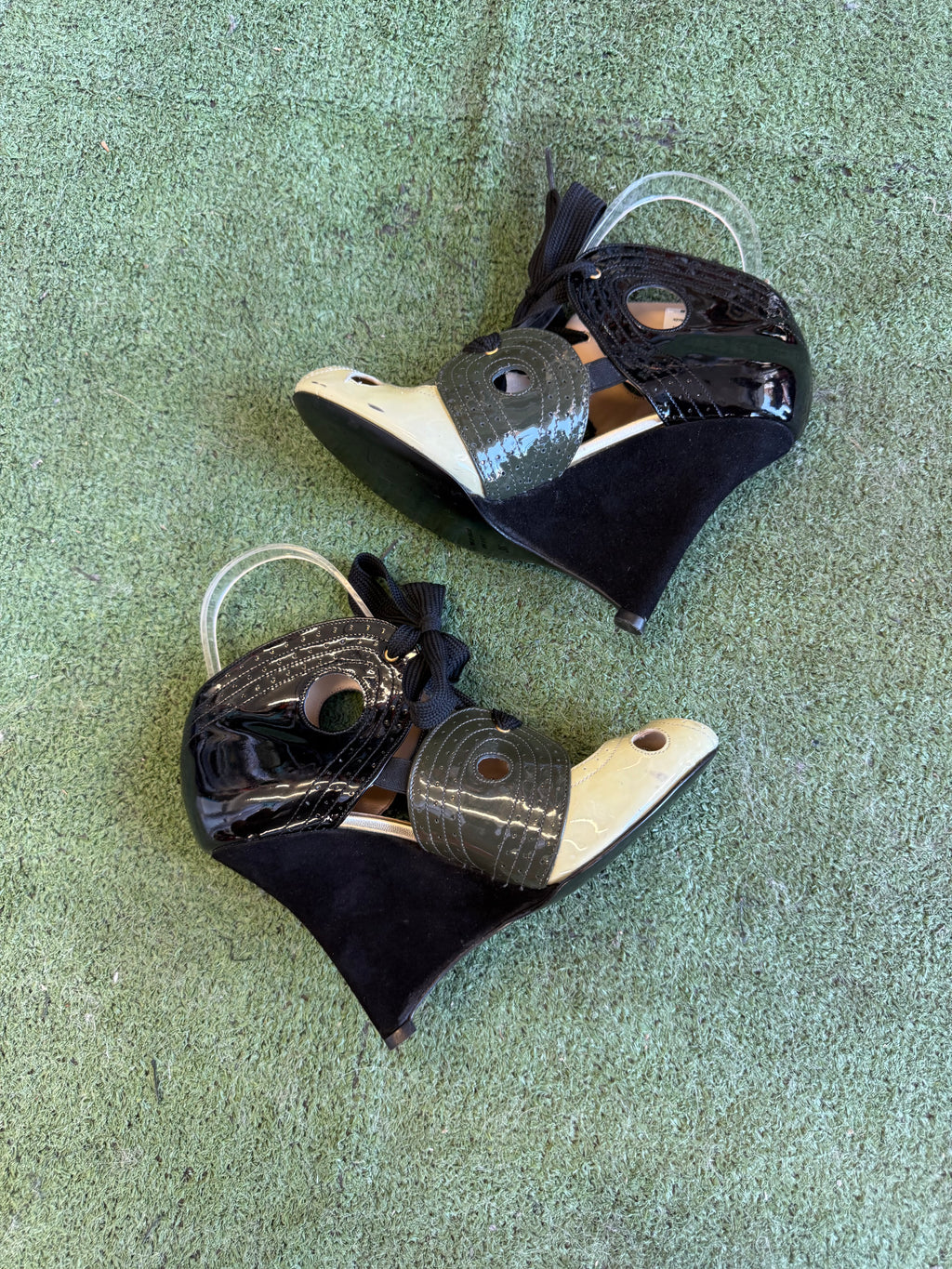 Tacchi aperti John Galliano zeppa 2010s