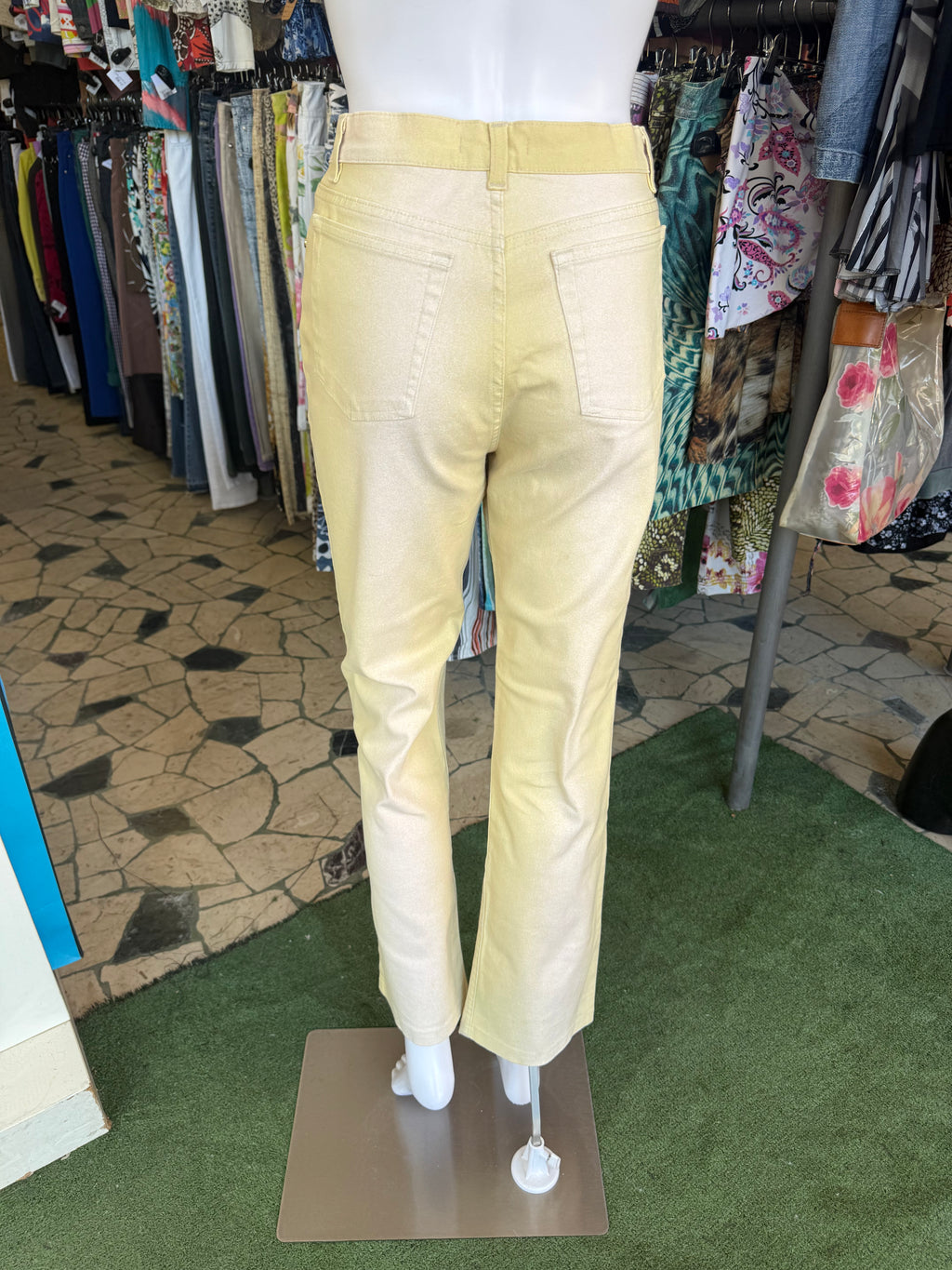 Jeans Roberto Cavalli SS2003 giallo degradè