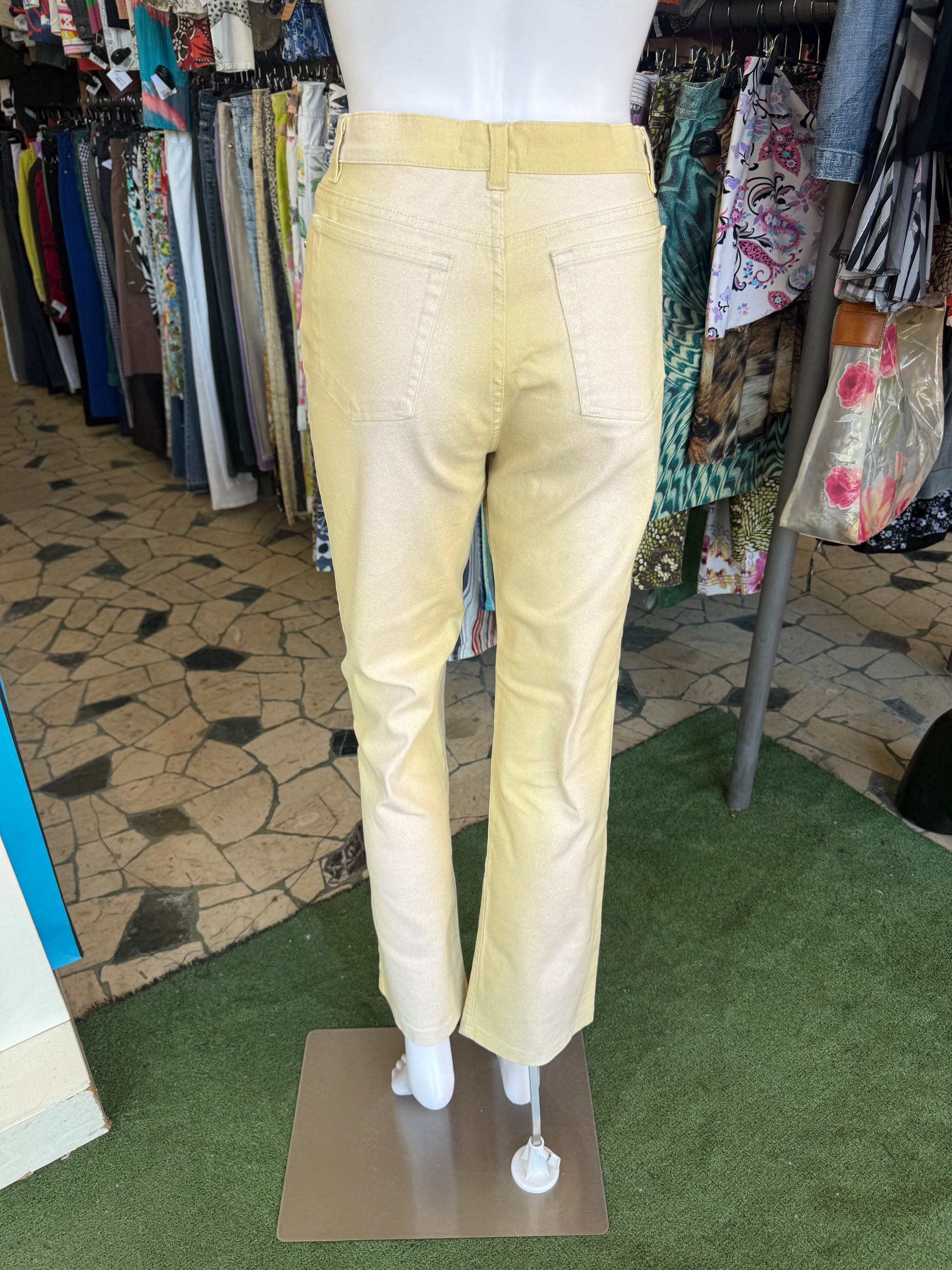 Jeans Roberto Cavalli SS2003 giallo degradè