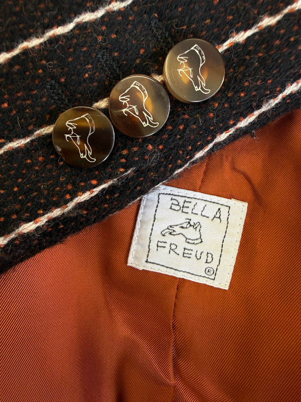 Completo Bella Freud in lana prima 2000s