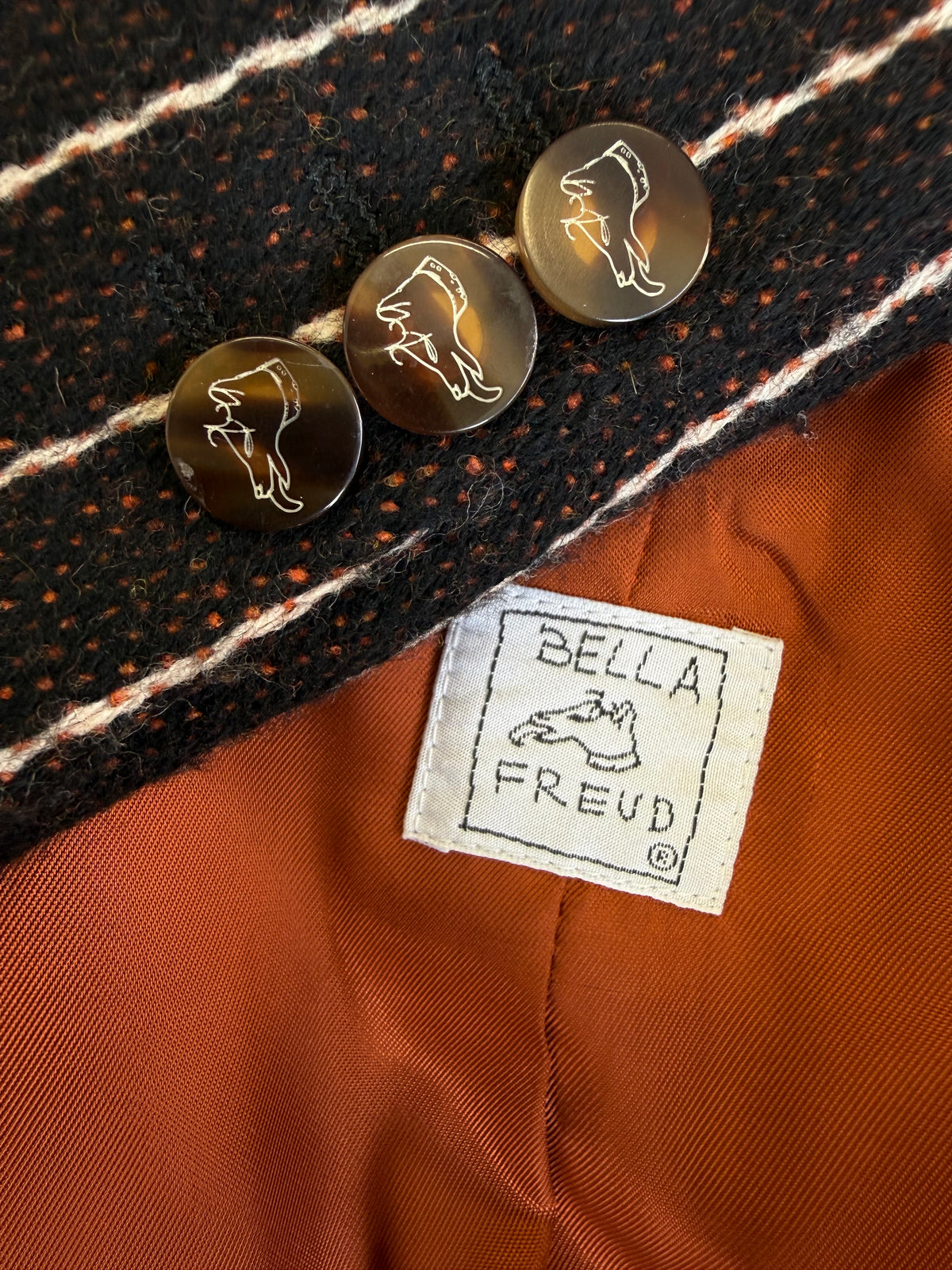Completo Bella Freud in lana prima 2000s