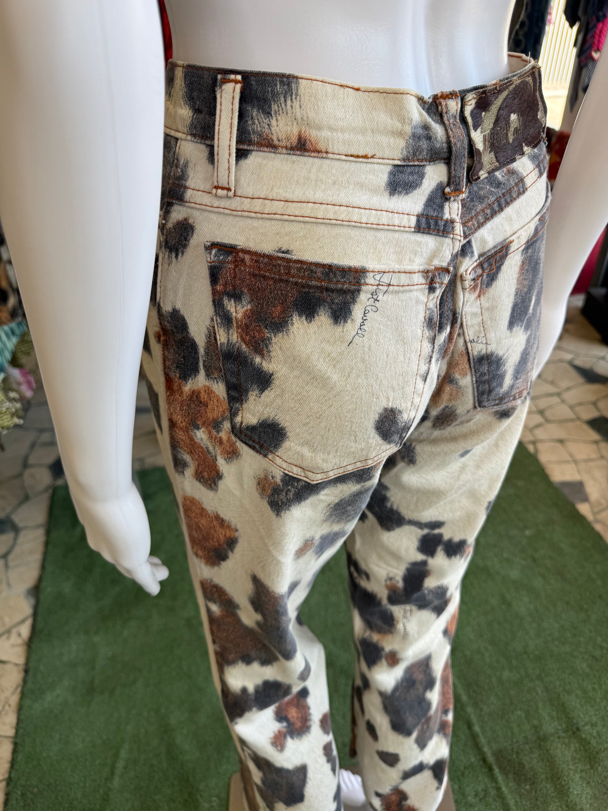 Jeans Roberto Cavalli pezzato micca 00s
