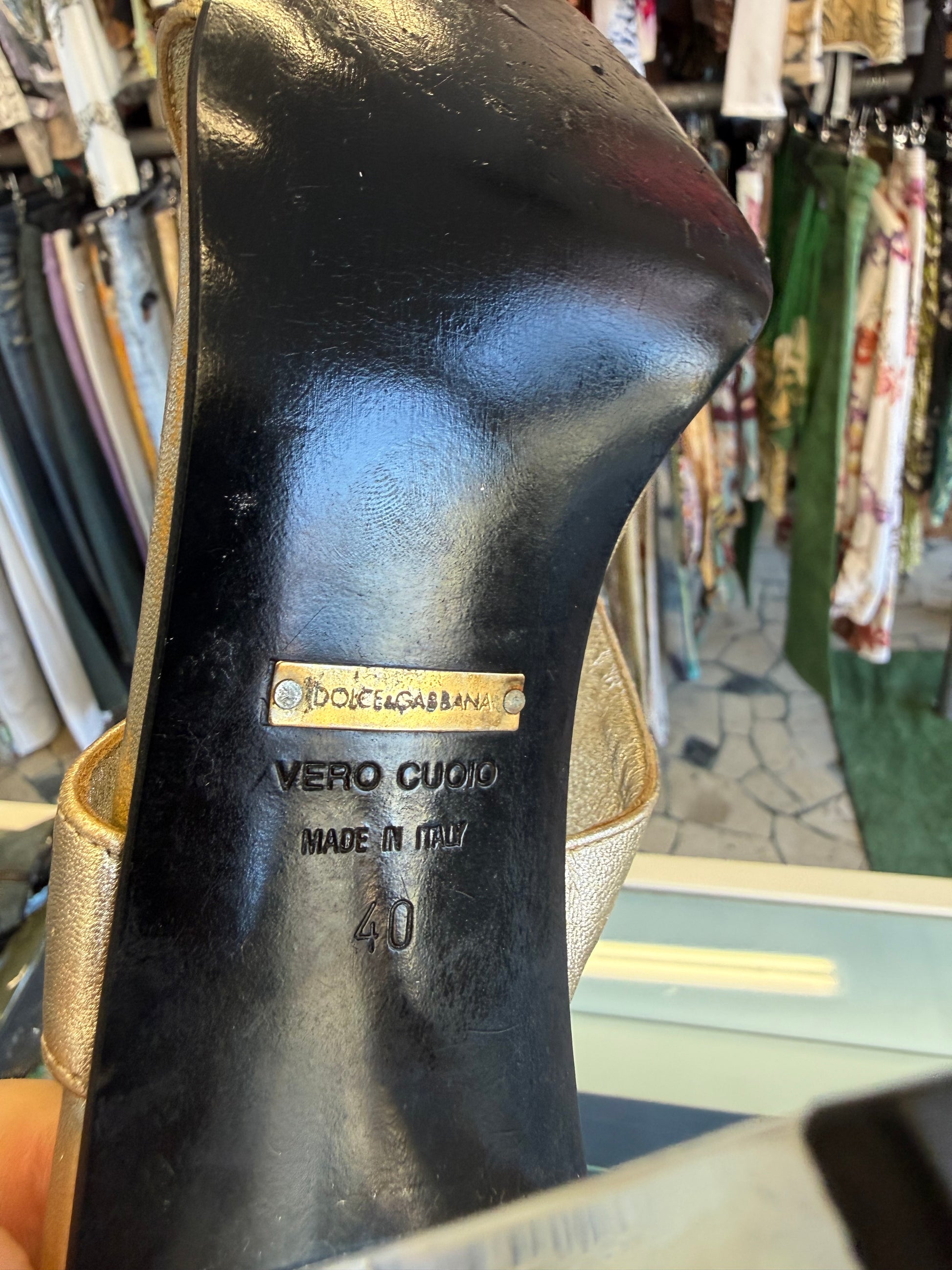 Sandali cristallo Dolce & Gabbana 00s nuovi