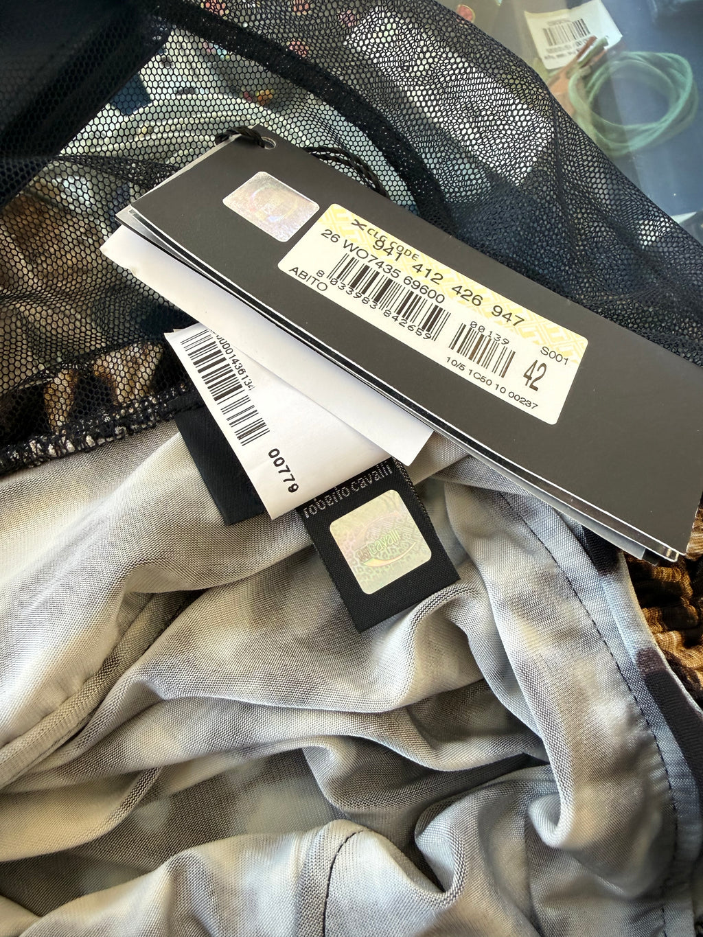 Abito Roberto Cavalli animalier leopardo nuovo 2000s