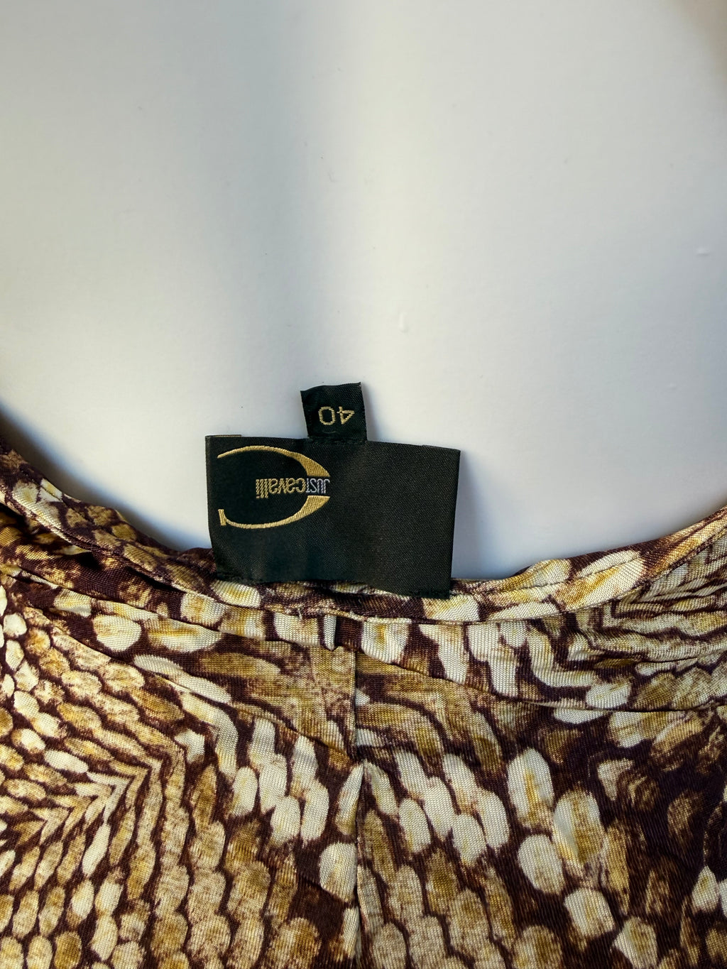 Abito Roberto Cavalli animalier pitone