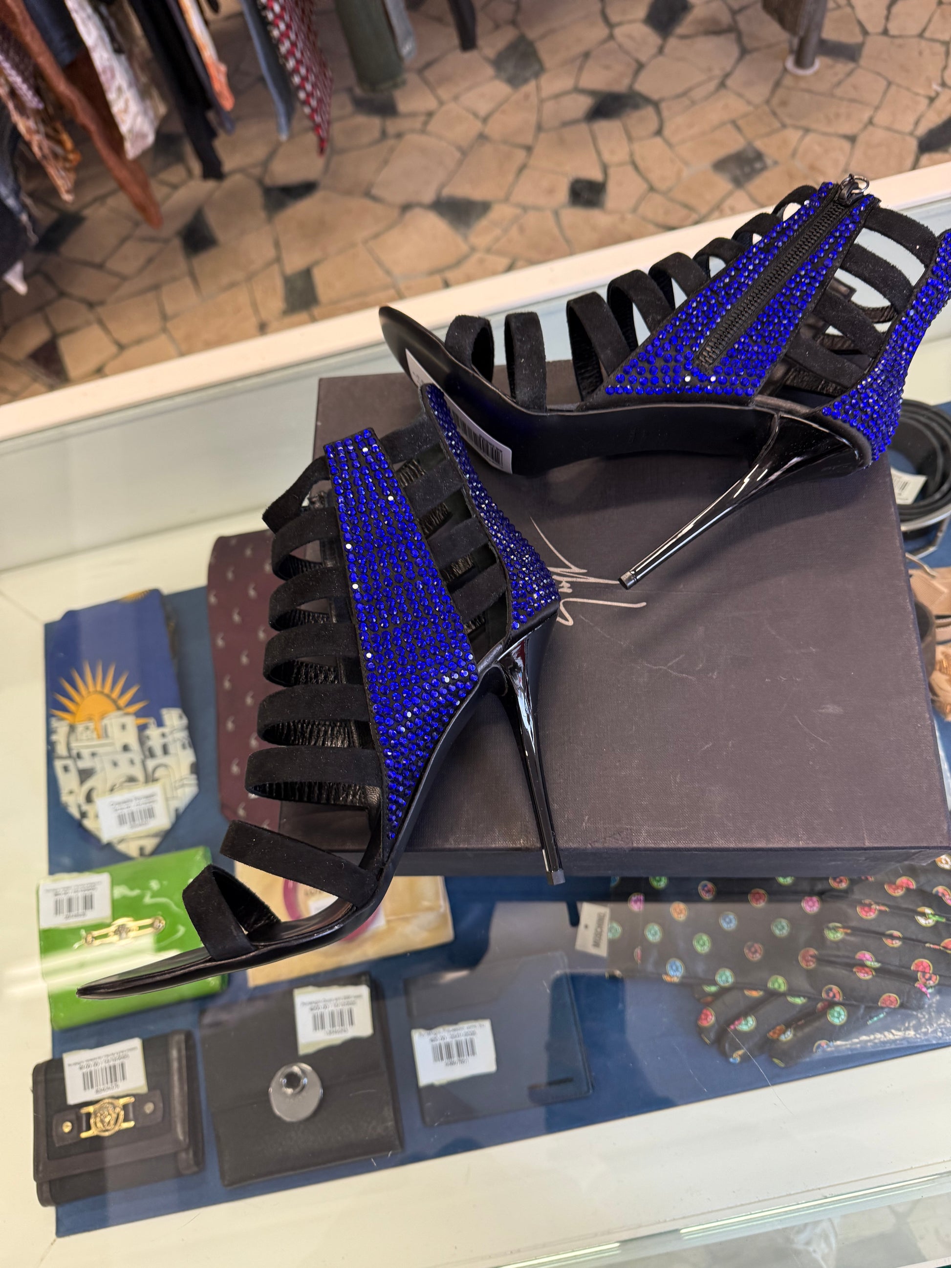Sandali Giuseppe Zanotti cristalli nuovi