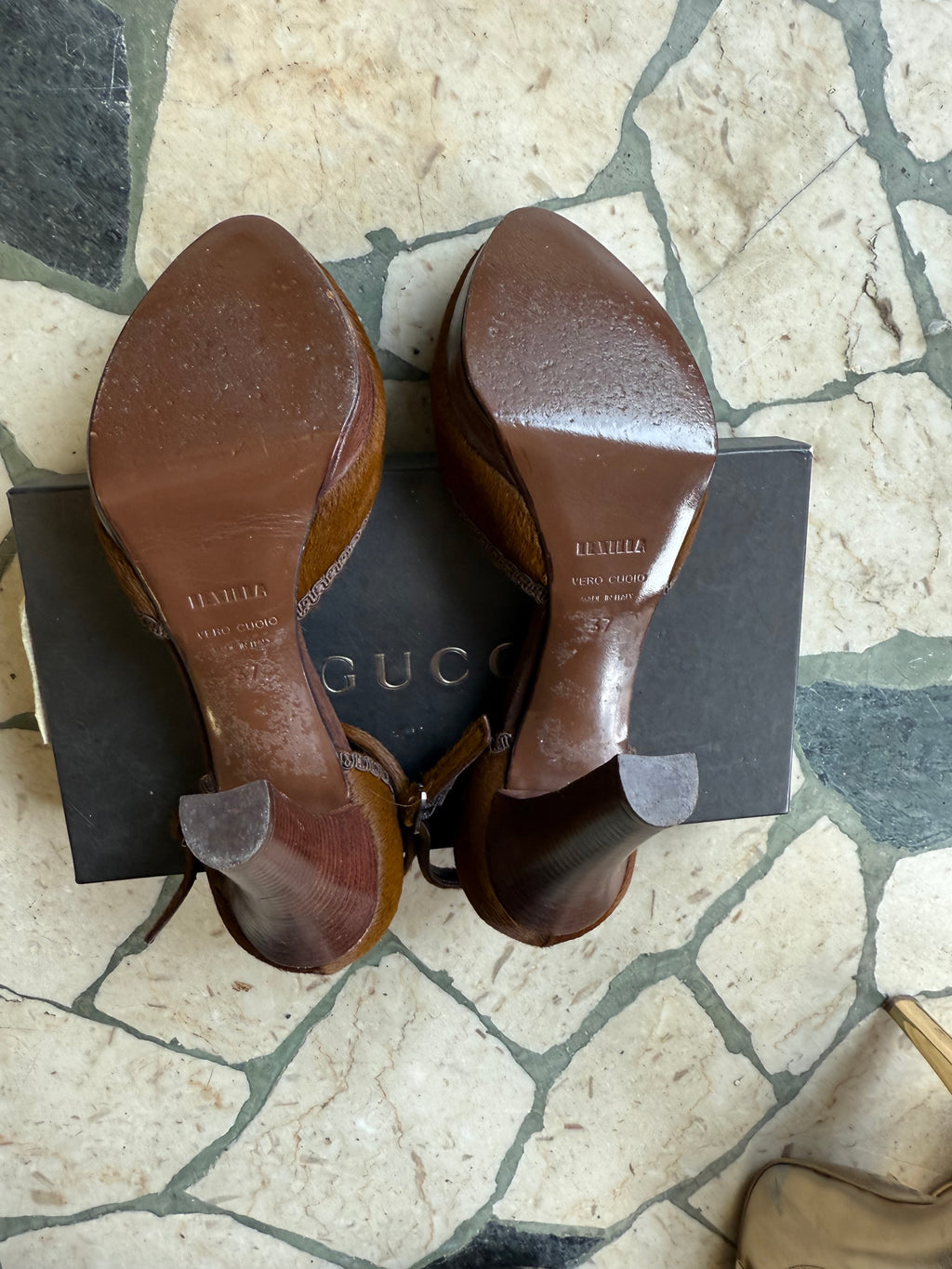 Sandali gioiello  Le Silla in cavallino e visone