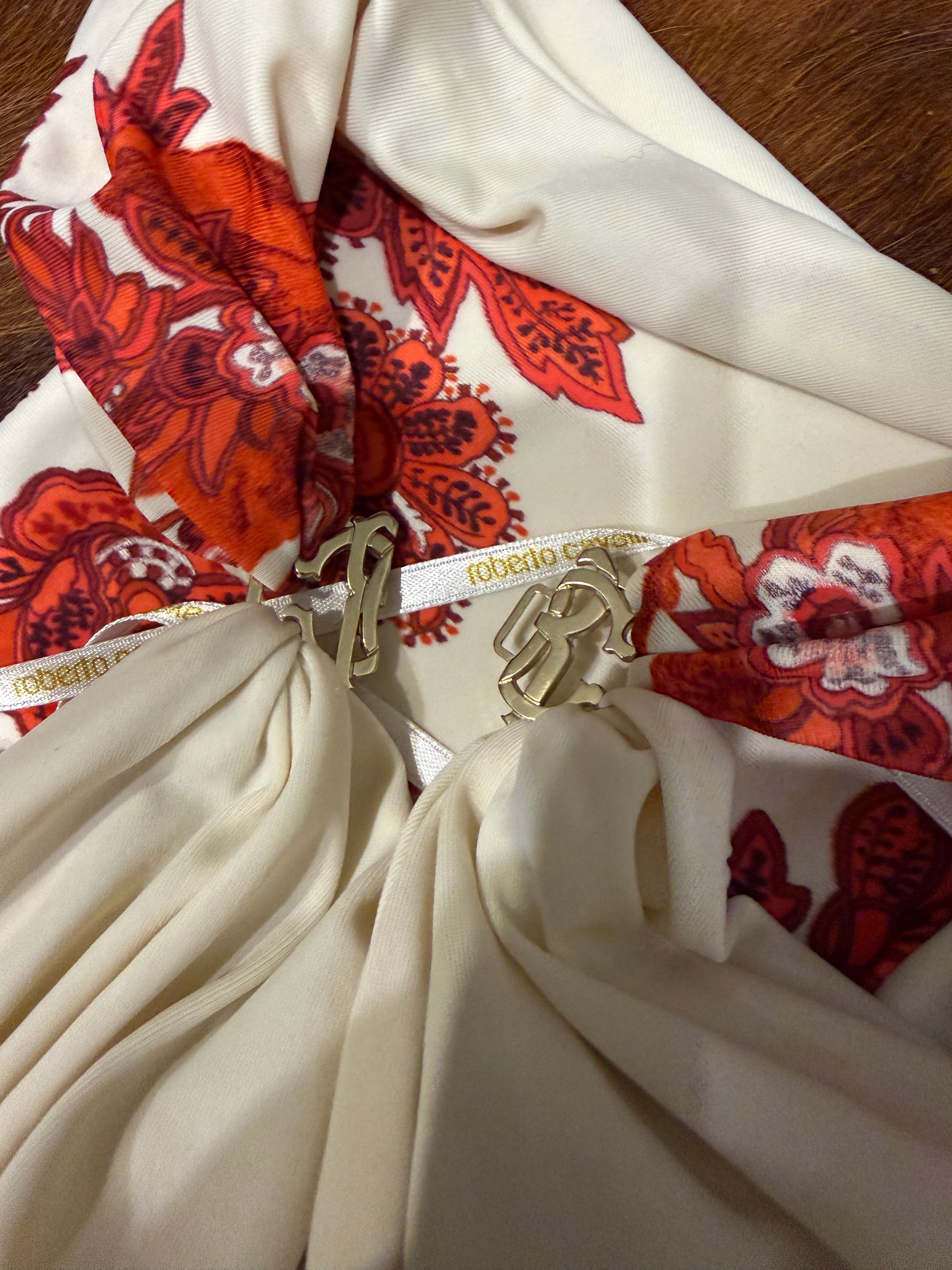 Abito fiori e paisley Roberto Cavalli SS2007