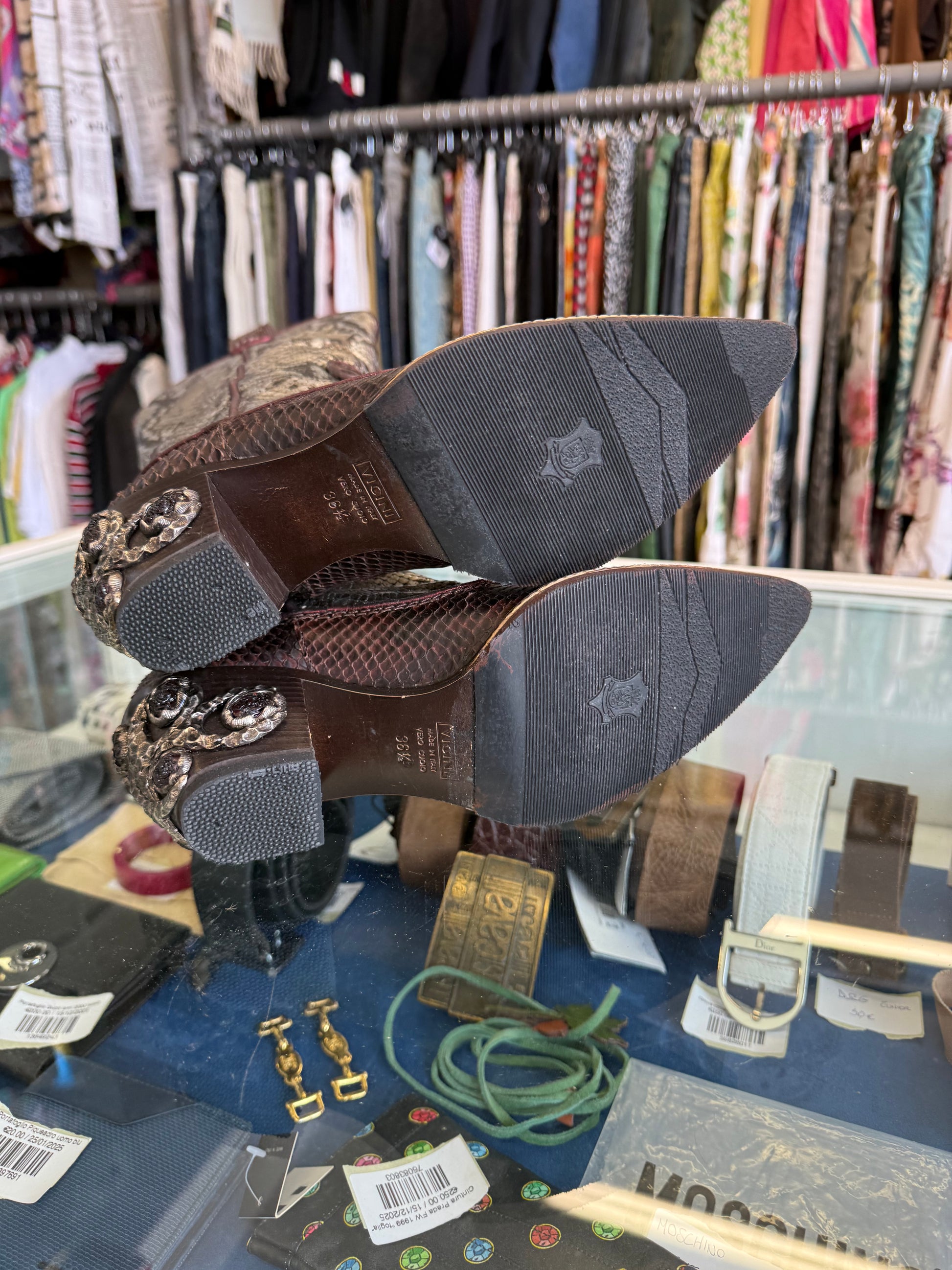 Stivali gioiello Giuseppe Zanotti Cowboy Texani pitone