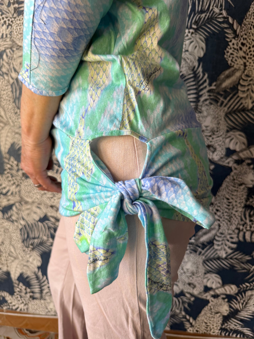 Top pitone multicolore Roberto Cavalli Just
