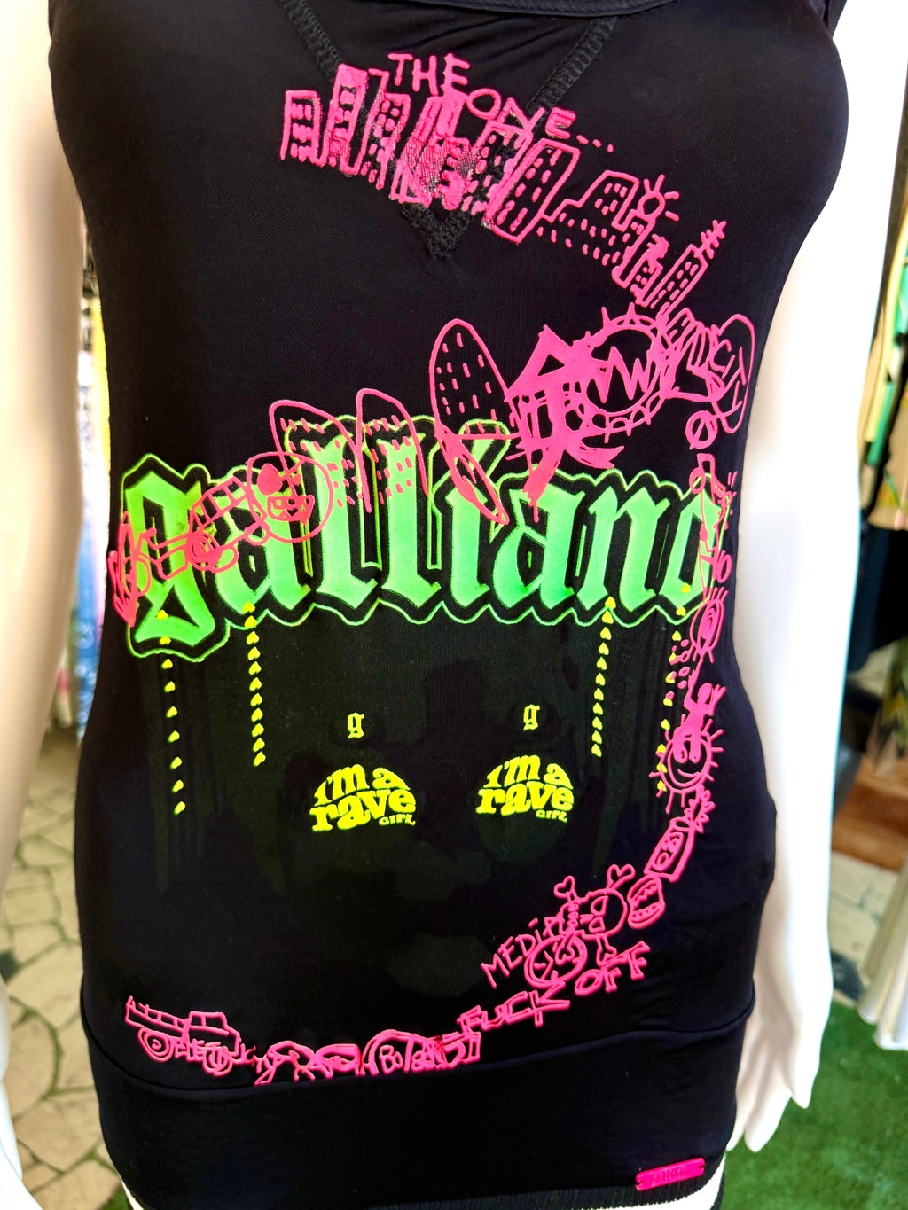 Abito John Galliano estivo 00s 2 in 1