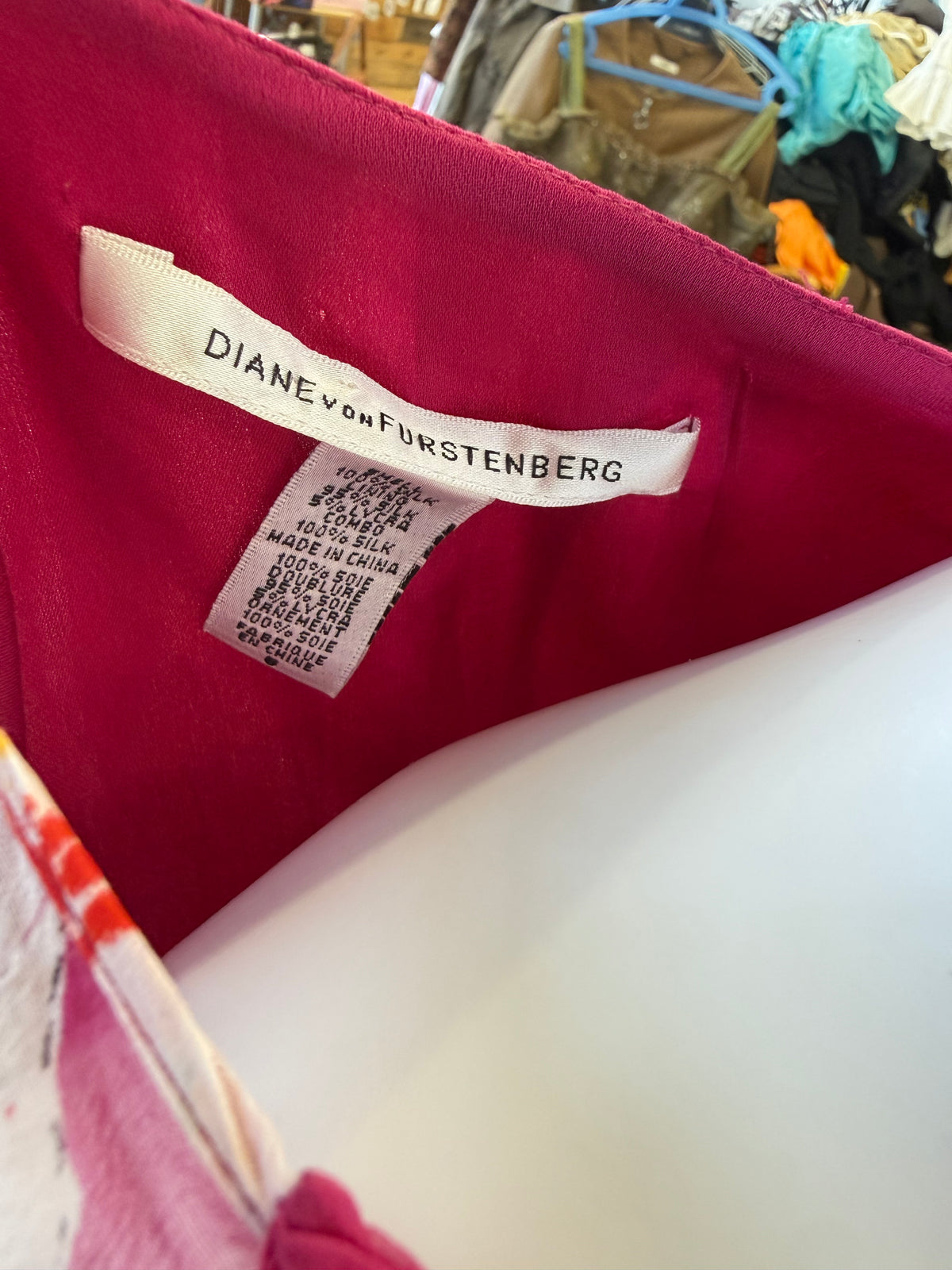 Top Diane Von Fustenberg orchidee in seta 00s