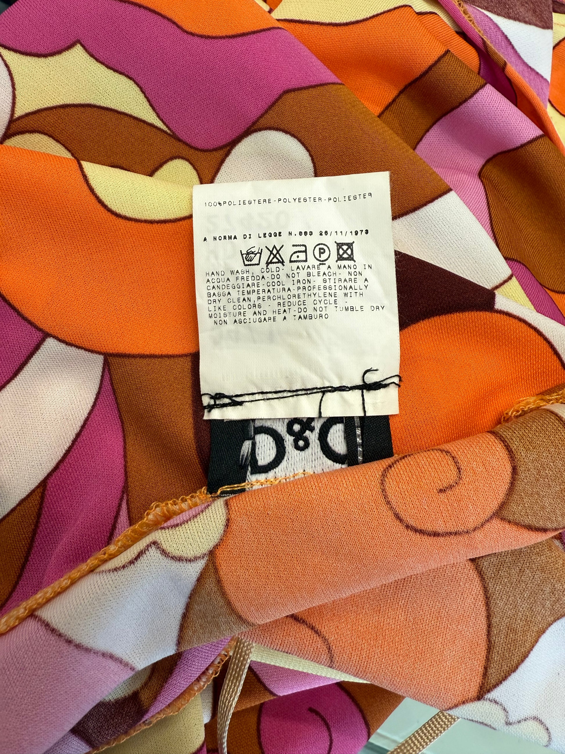 Abito D&G SS2004 stampa floreale