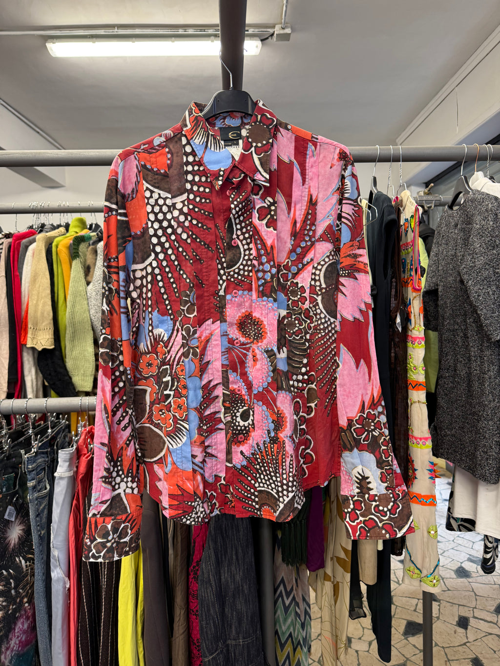 Camicia Roberto Cavalli fiori
