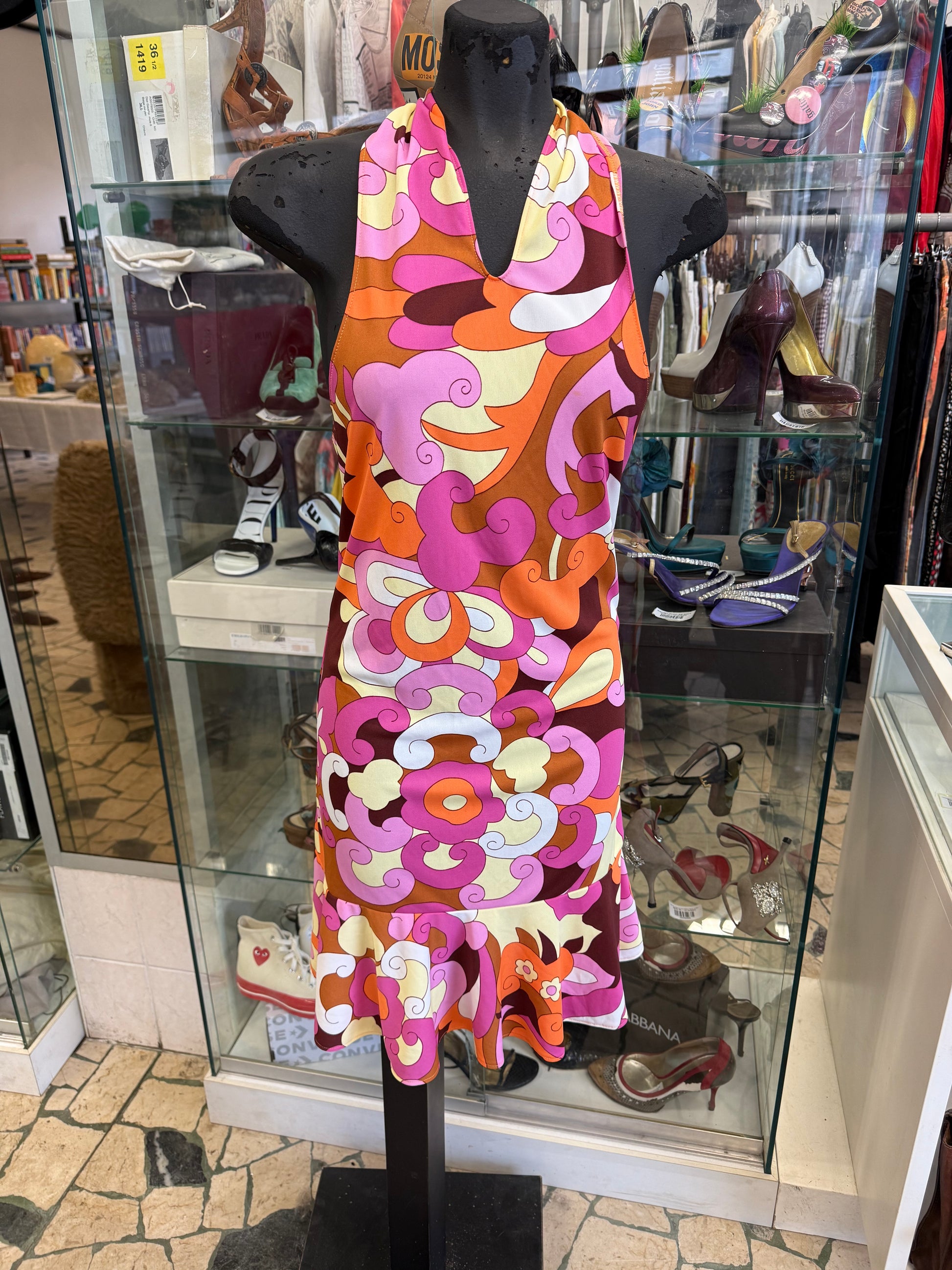 Abito D&G SS2004 stampa floreale