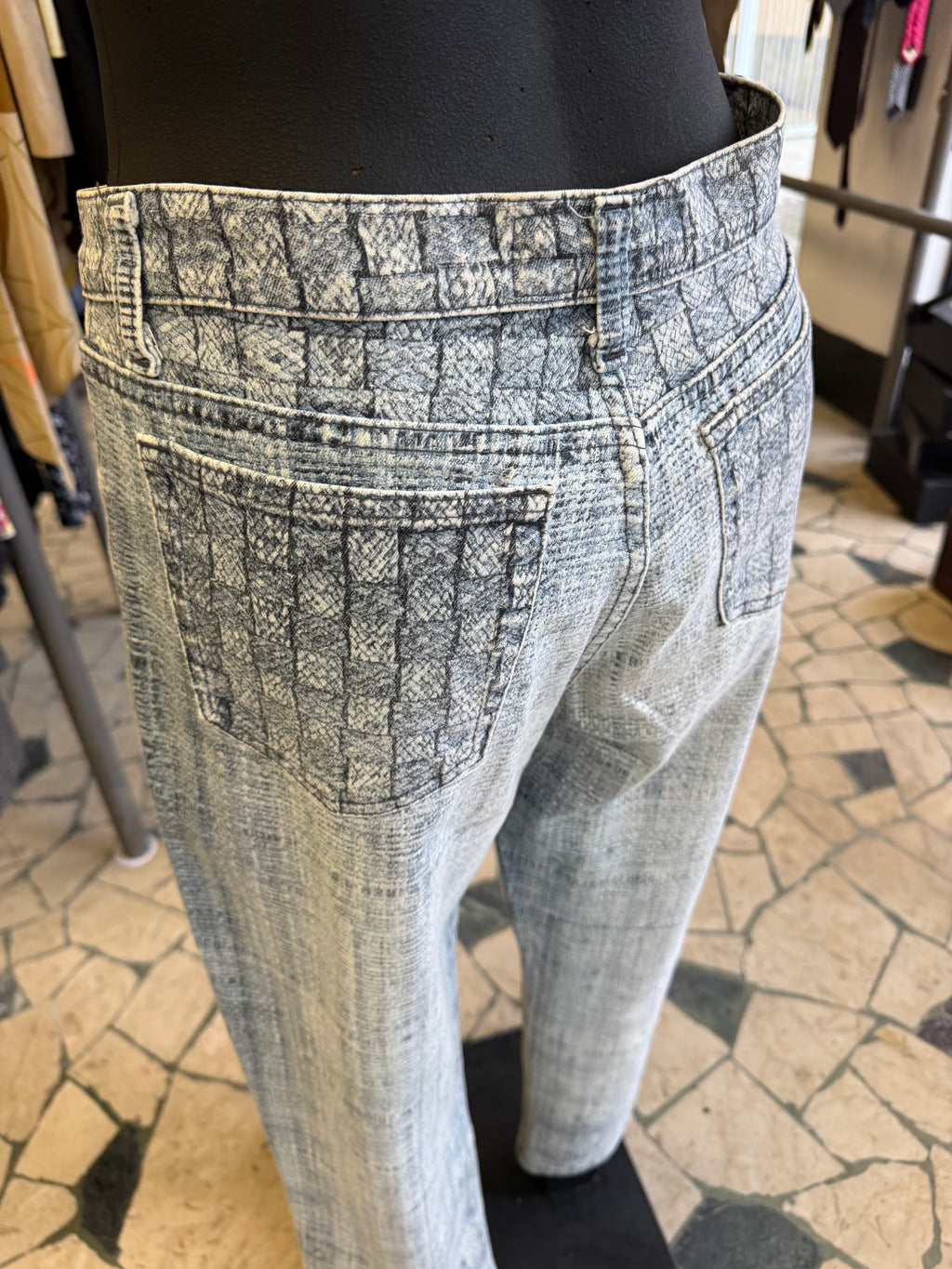 Jeans Roberto Cavalli SS1997 fieno e paglia blu