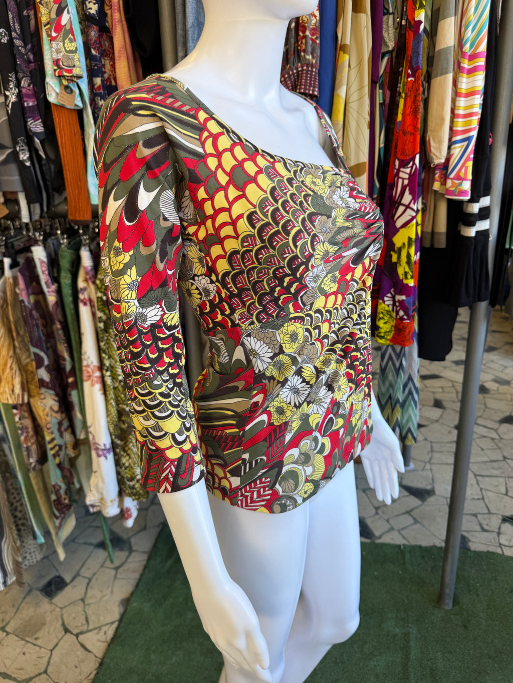 Top Roberto Cavalli astratto 2000s