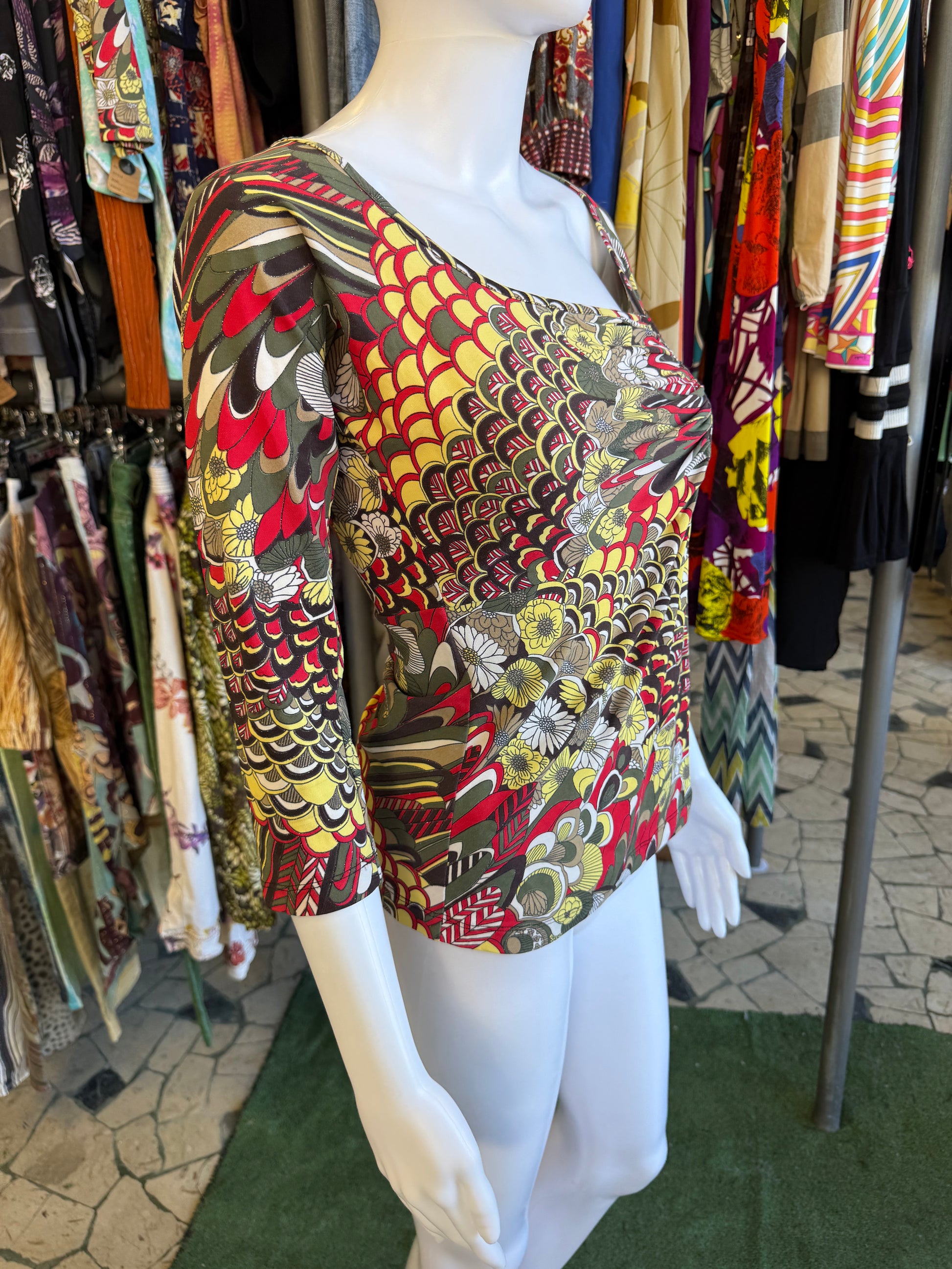 Top Roberto Cavalli astratto 2000s